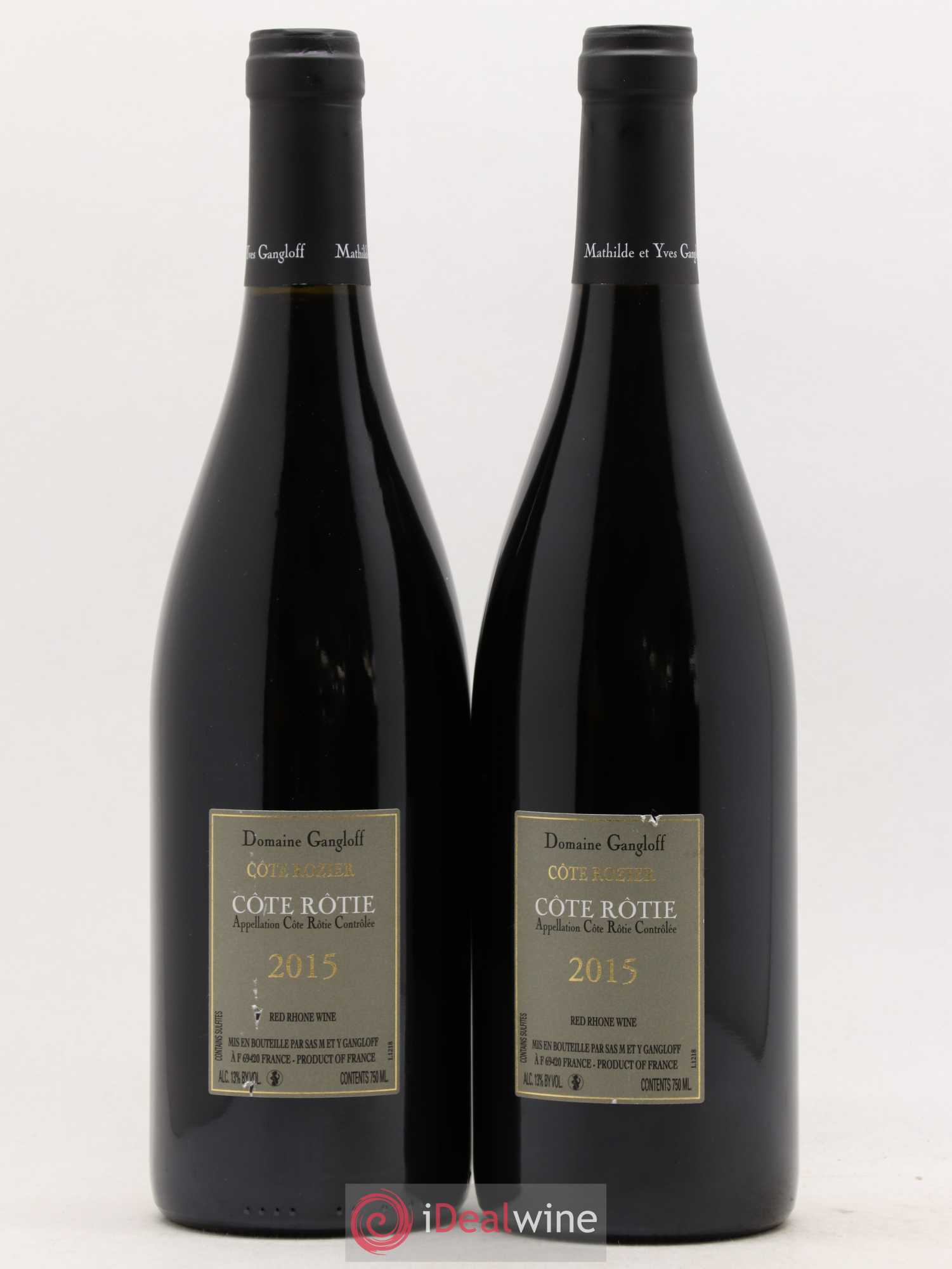 Côte-Rôtie Côte Rozier Gangloff (Domaine) 2015 - Lot de 2 bouteilles - 1