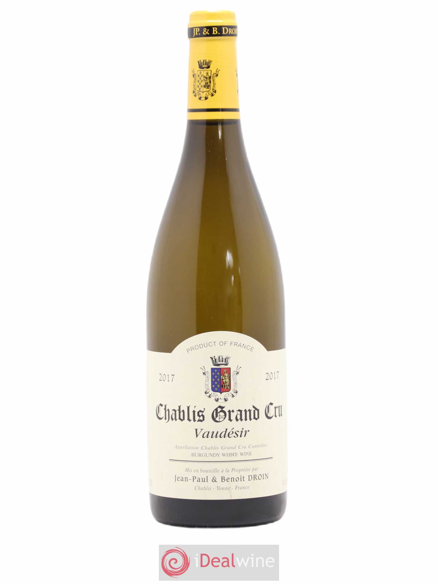 Chablis Grand Cru Vaudésir Jean-Paul & Benoît Droin (Domaine) 2017 - Lot de 1 bouteille - 0