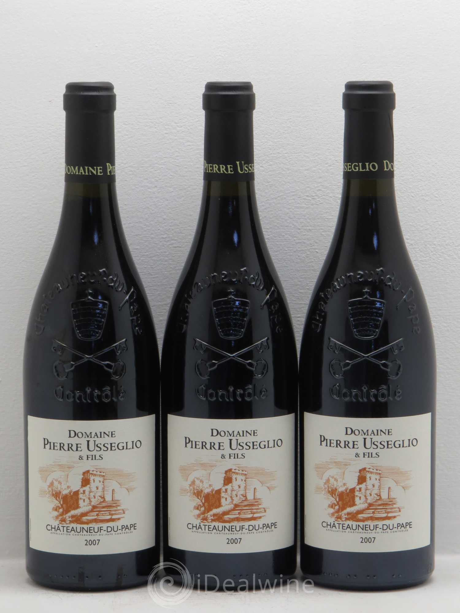 Châteauneuf-du-Pape Tradition Pierre Usseglio & Fils 2007 - Lot de 3 bouteilles - 0
