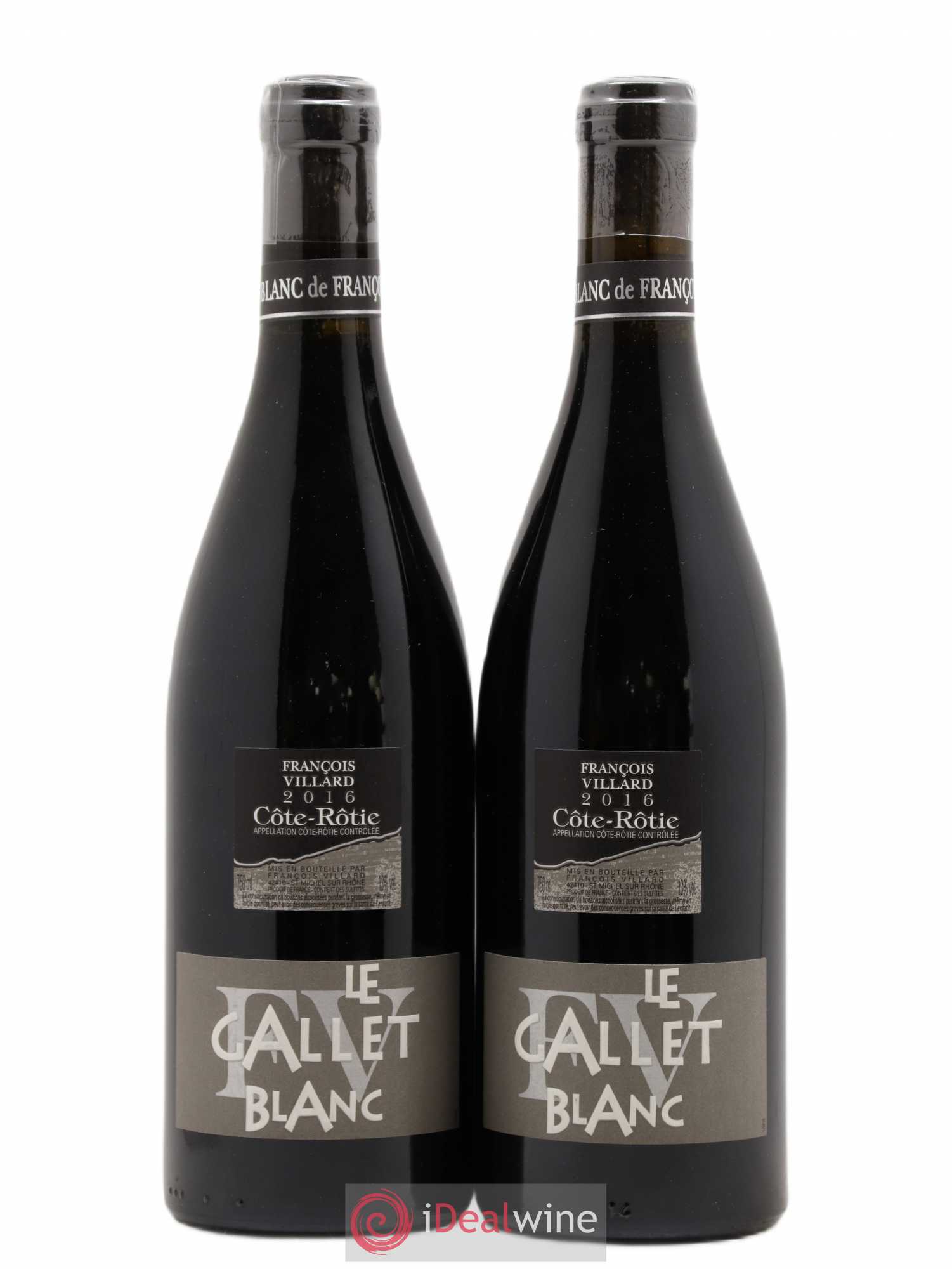 Côte-Rôtie Le Gallet Blanc François Villard 2016 - Lot de 2 bouteilles - 0
