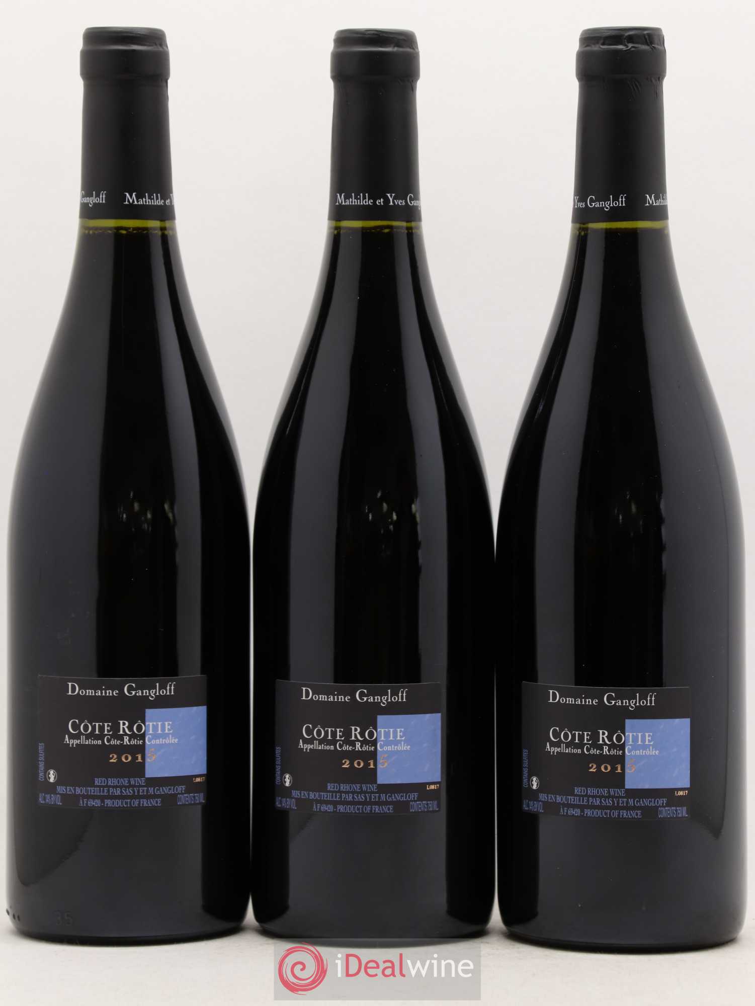 Côte-Rôtie La Barbarine Gangloff (Domaine) 2015 - Lot de 3 bouteilles - 1