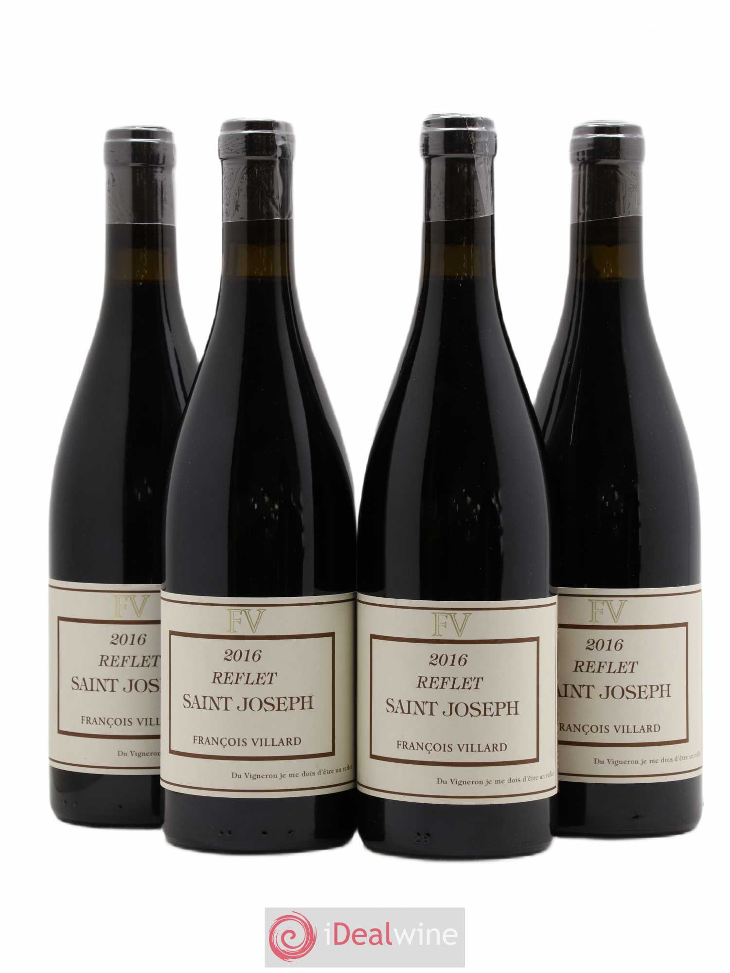 Saint-Joseph Reflet François Villard 2016 - Lot de 4 bouteilles - 0