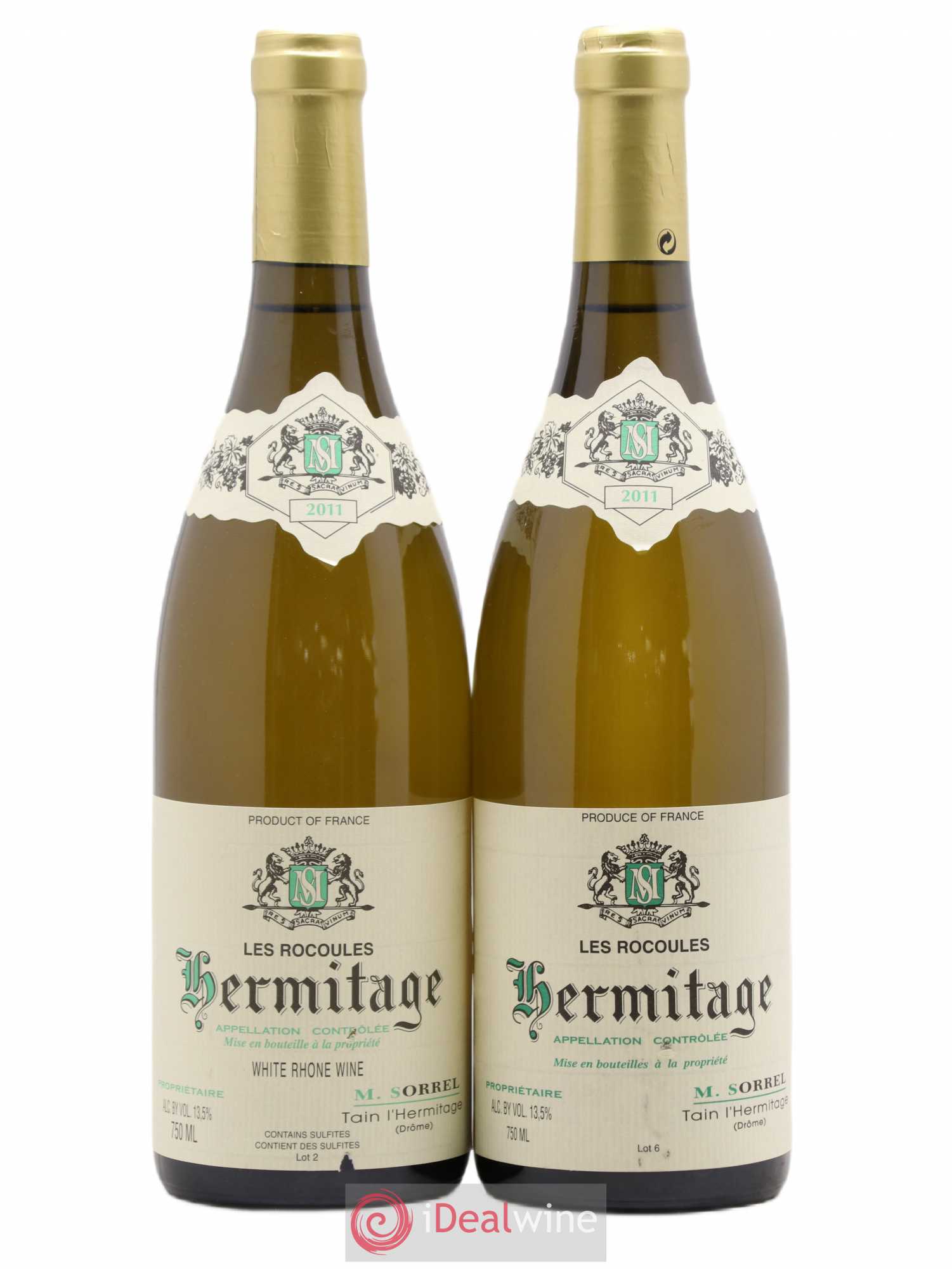 Hermitage Les Rocoules Marc Sorrel 2011 - Lot de 2 bouteilles - 0