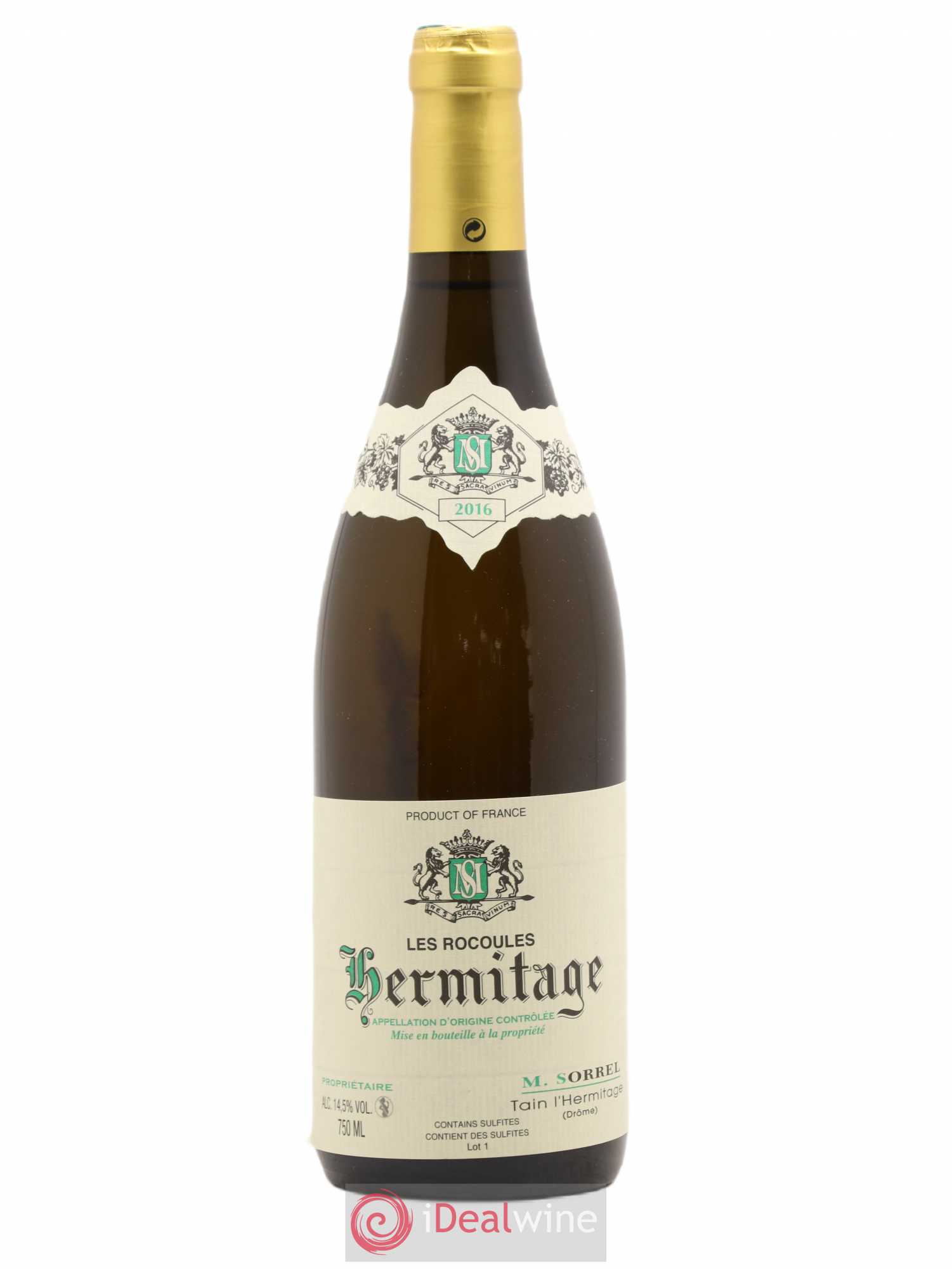 Hermitage Les Rocoules Marc Sorrel 2016 - Lot de 1 bouteille - 0