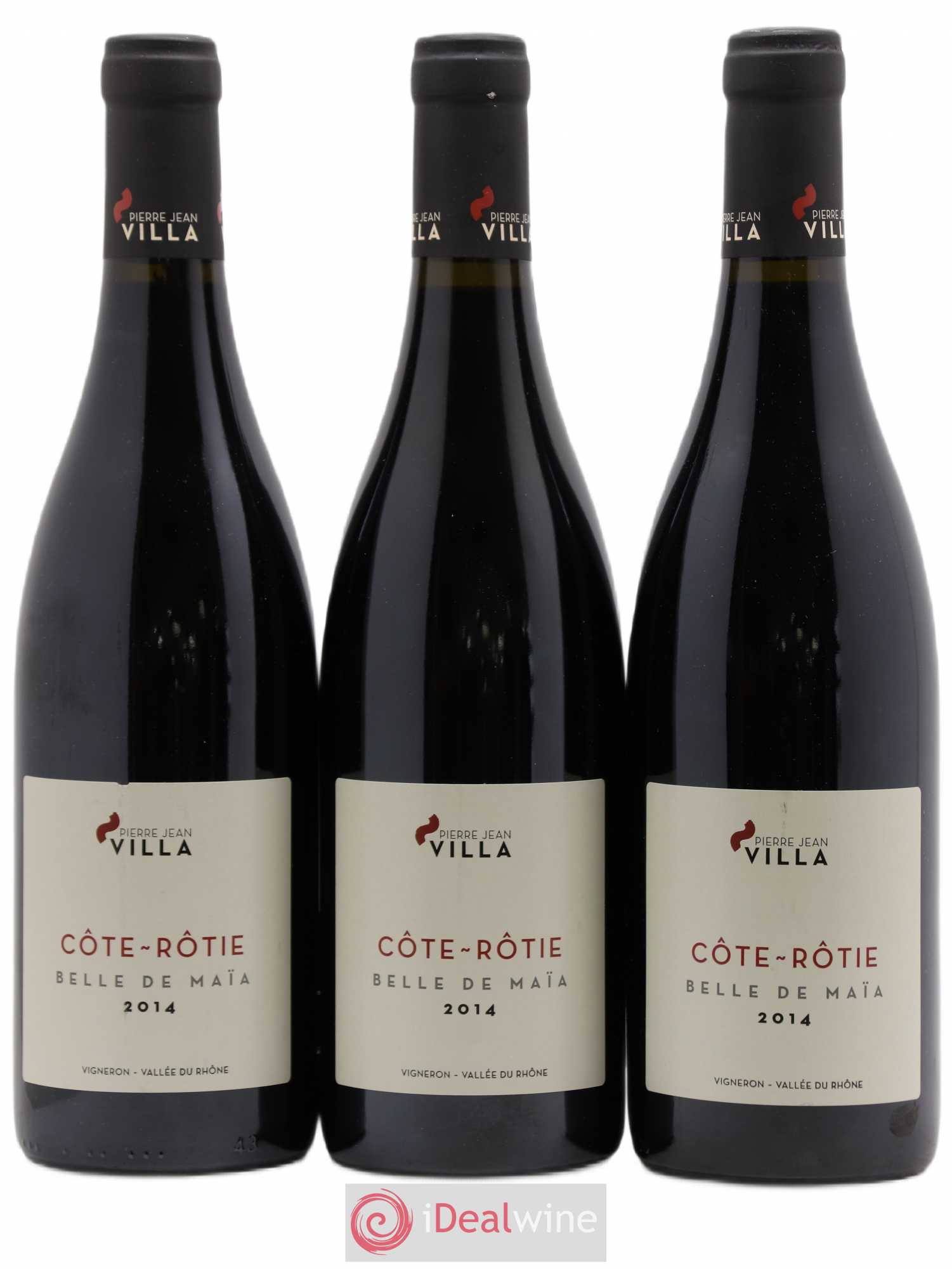 Côte-Rôtie Belle de Maia Pierre-Jean Villa (sans prix de réserve) 2014 - Posten von 3 Flaschen - 0