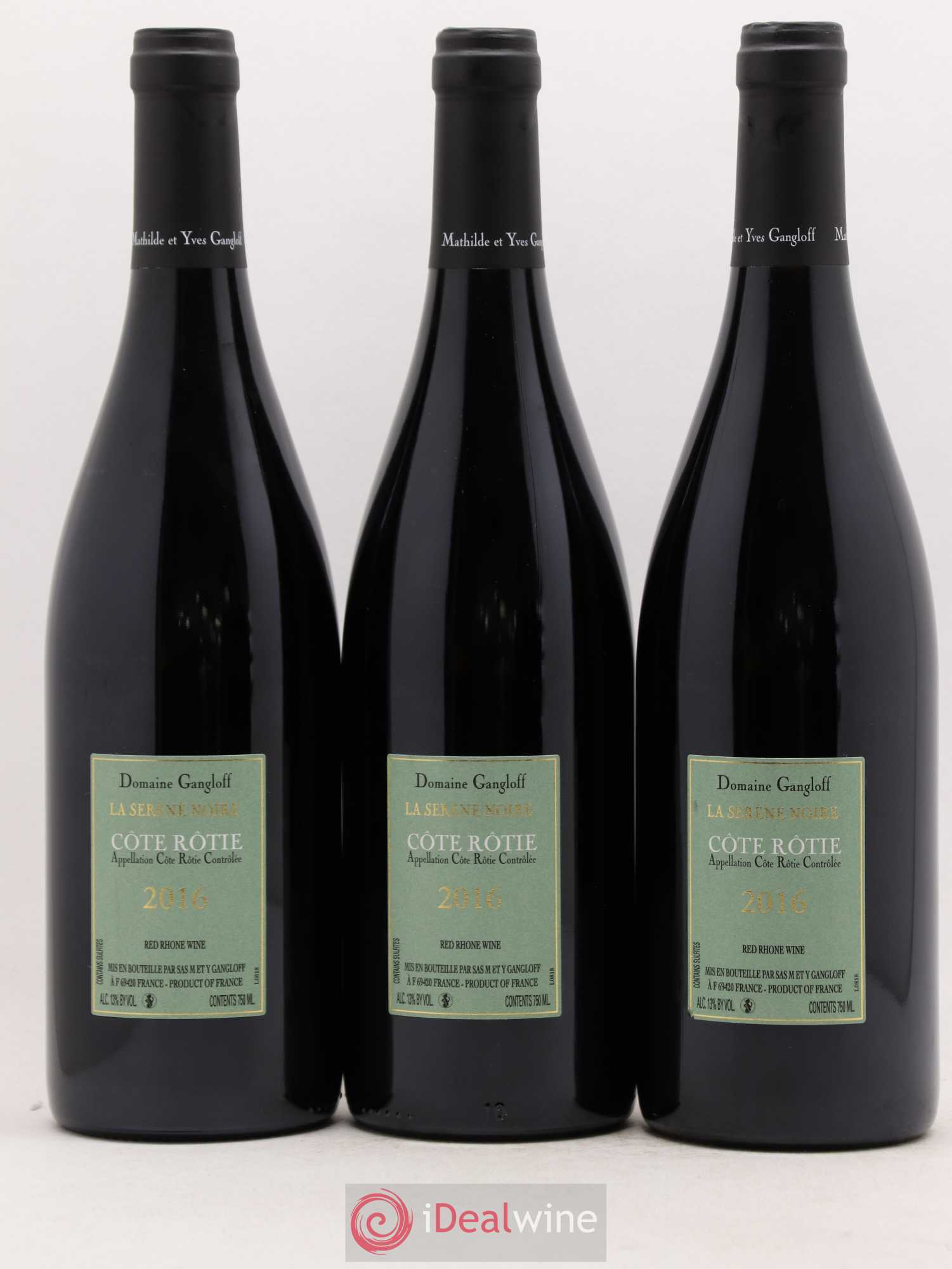 Côte-Rôtie La Sereine Noire Gangloff (Domaine) 2016 - Lot de 3 bouteilles - 1