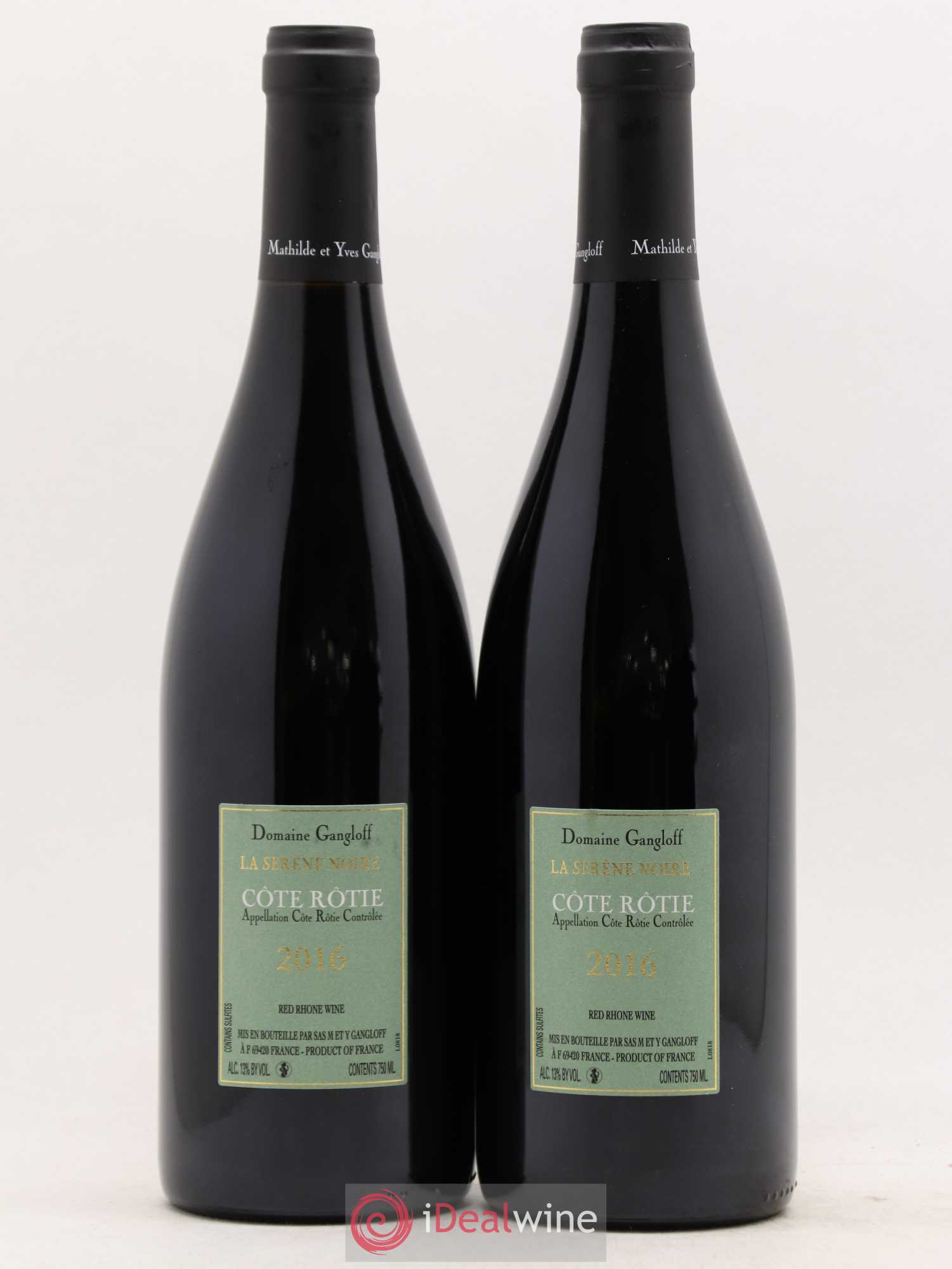 Côte-Rôtie La Sereine Noire Gangloff (Domaine) 2016 - Lot de 2 bouteilles - 1