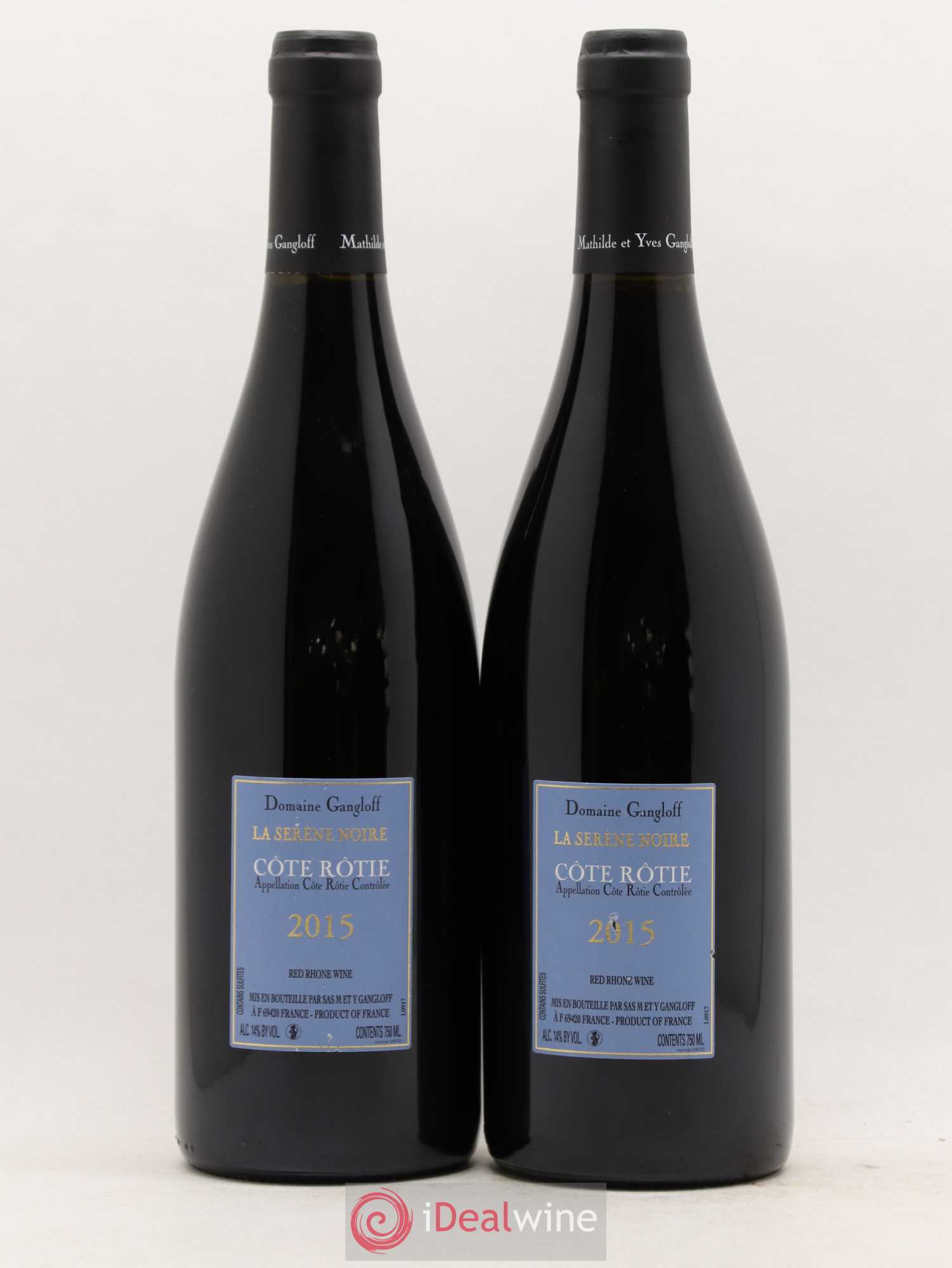 Côte-Rôtie La Sereine Noire Gangloff (Domaine) 2015 - Lotto di 2 bottiglie - 1
