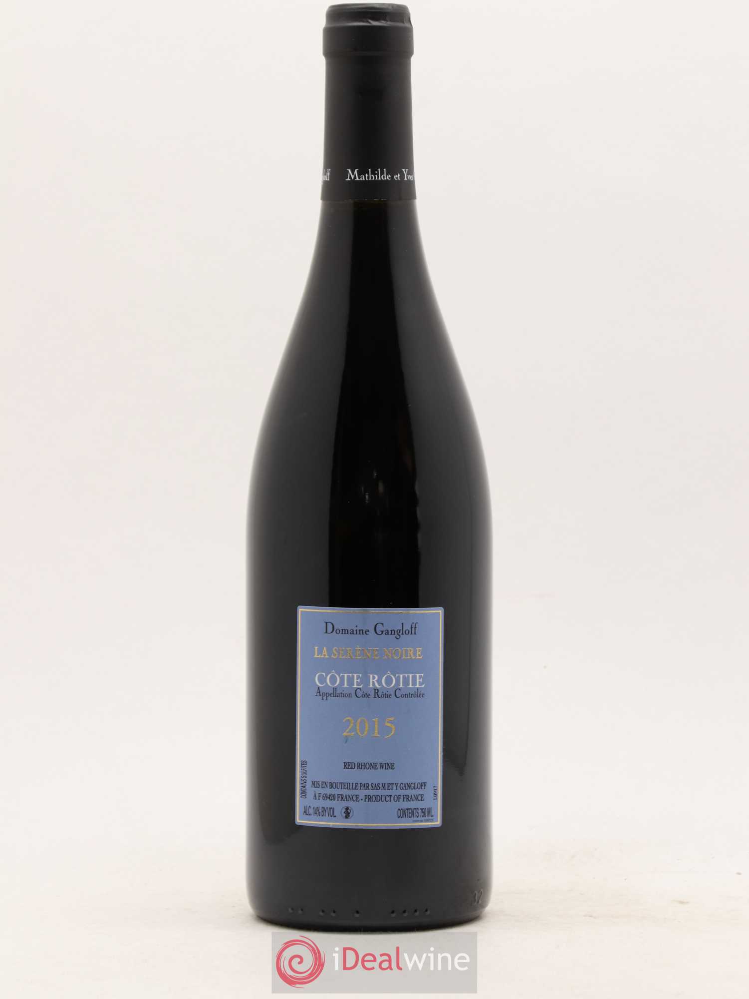 Côte-Rôtie La Sereine Noire Gangloff (Domaine) 2015 - Lot de 1 bouteille - 1