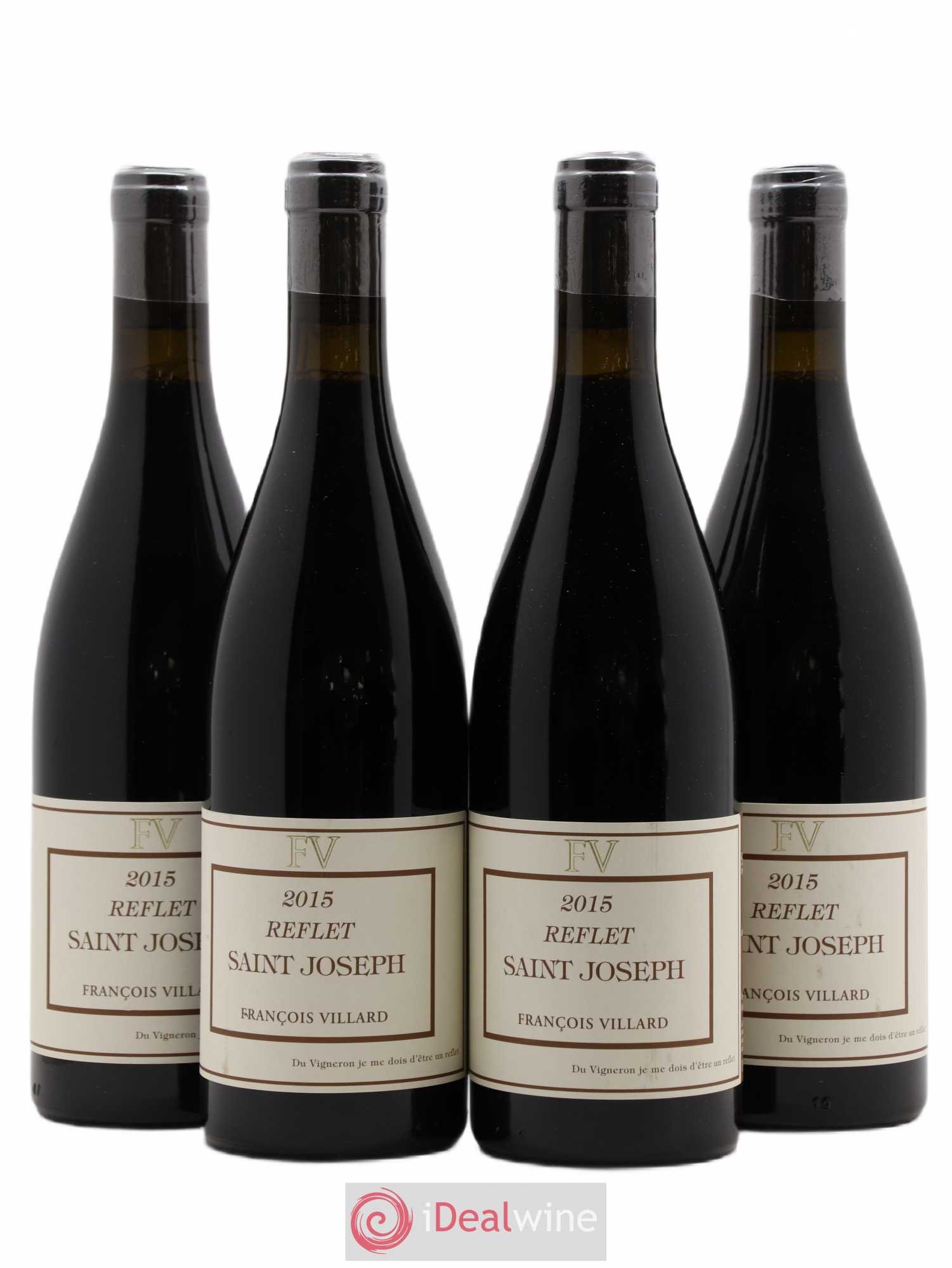 Saint-Joseph Reflet François Villard 2015 - Lot de 4 bouteilles - 0