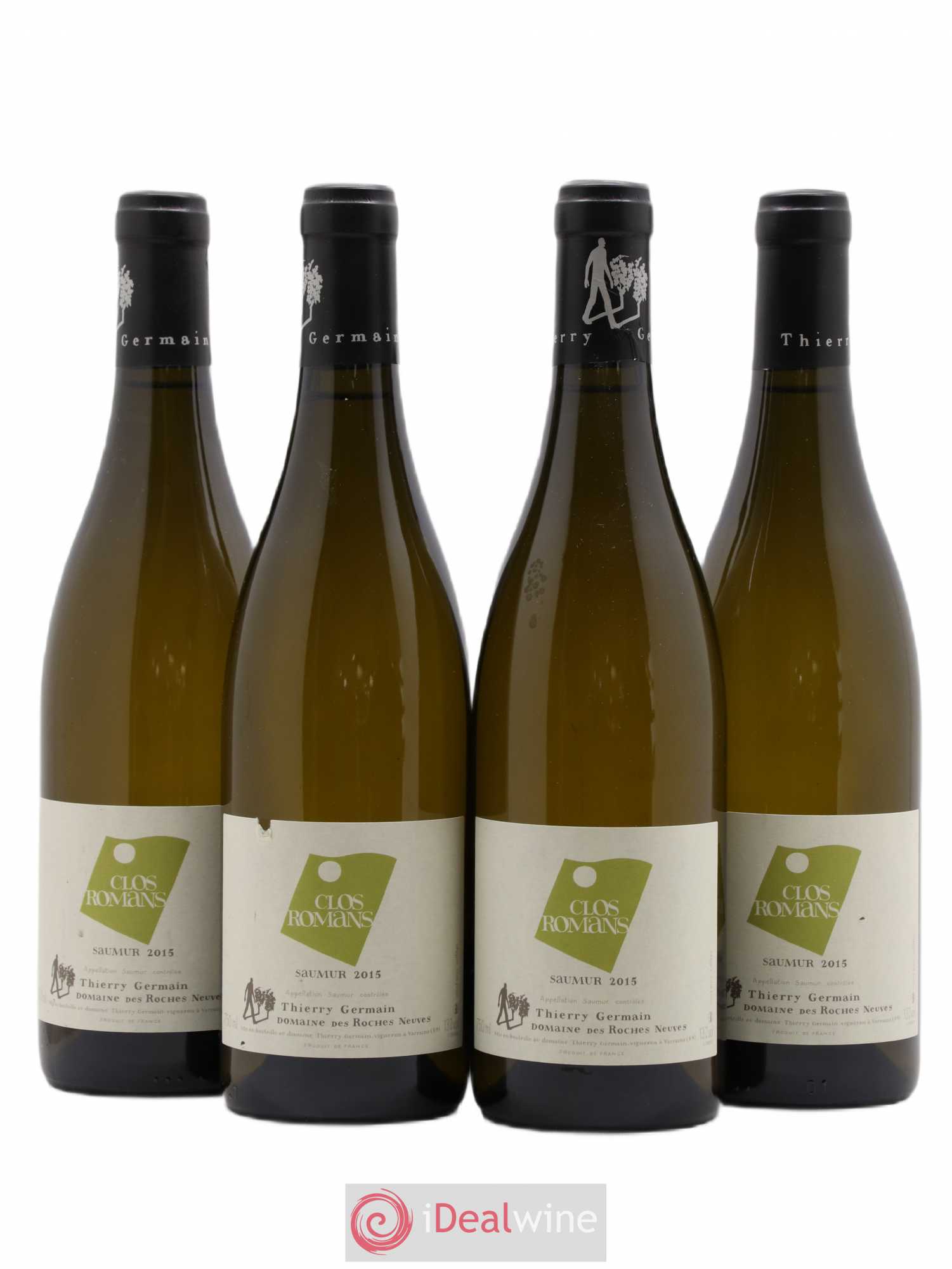 Saumur Clos Romans Domaine des Roches Neuves - Thierry Germain 2015 - Posten von 4 Flaschen - 0