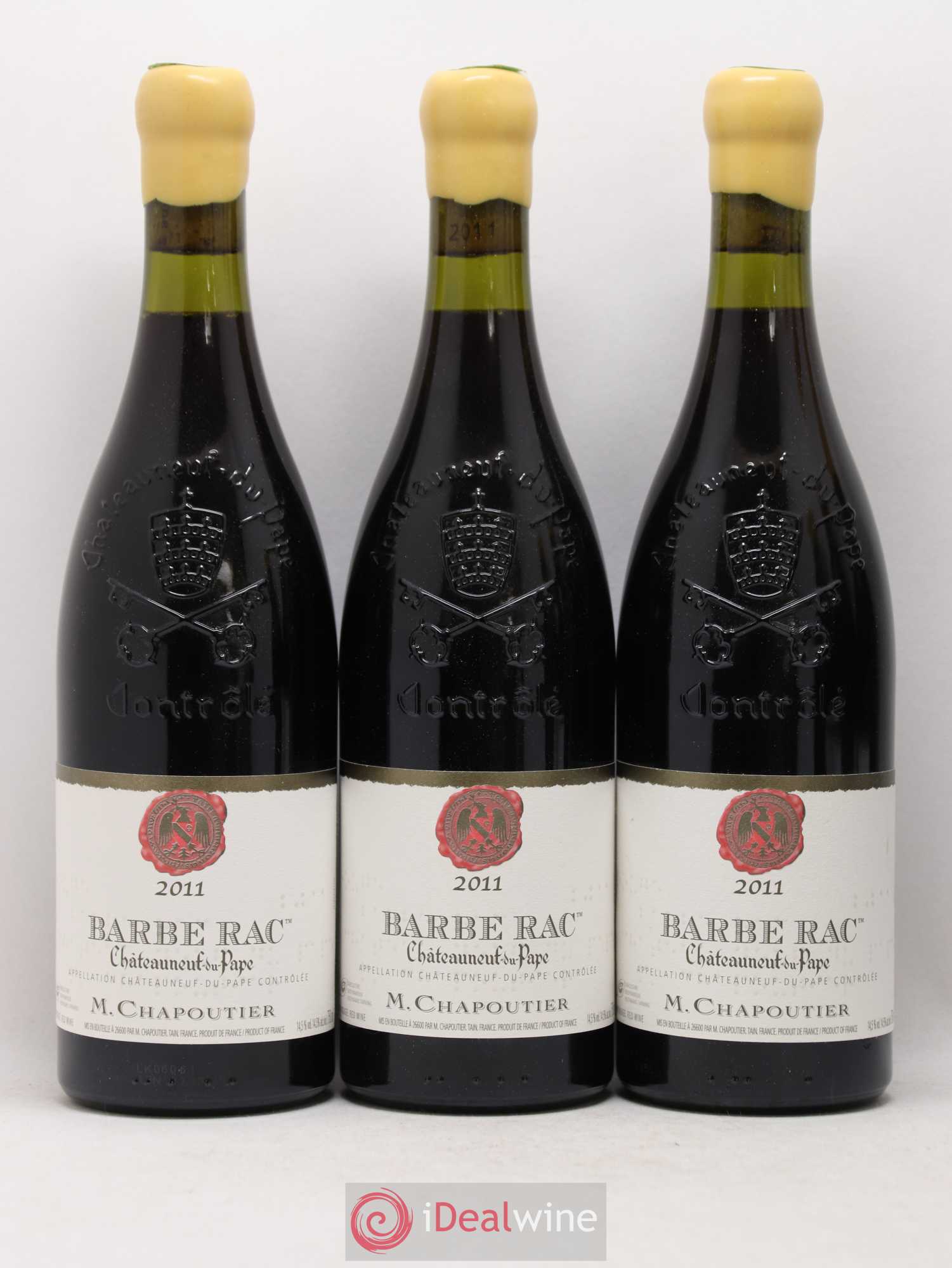 Châteauneuf-du-Pape Barbe Rac Chapoutier 2011 - Lot de 6 bouteilles - 1