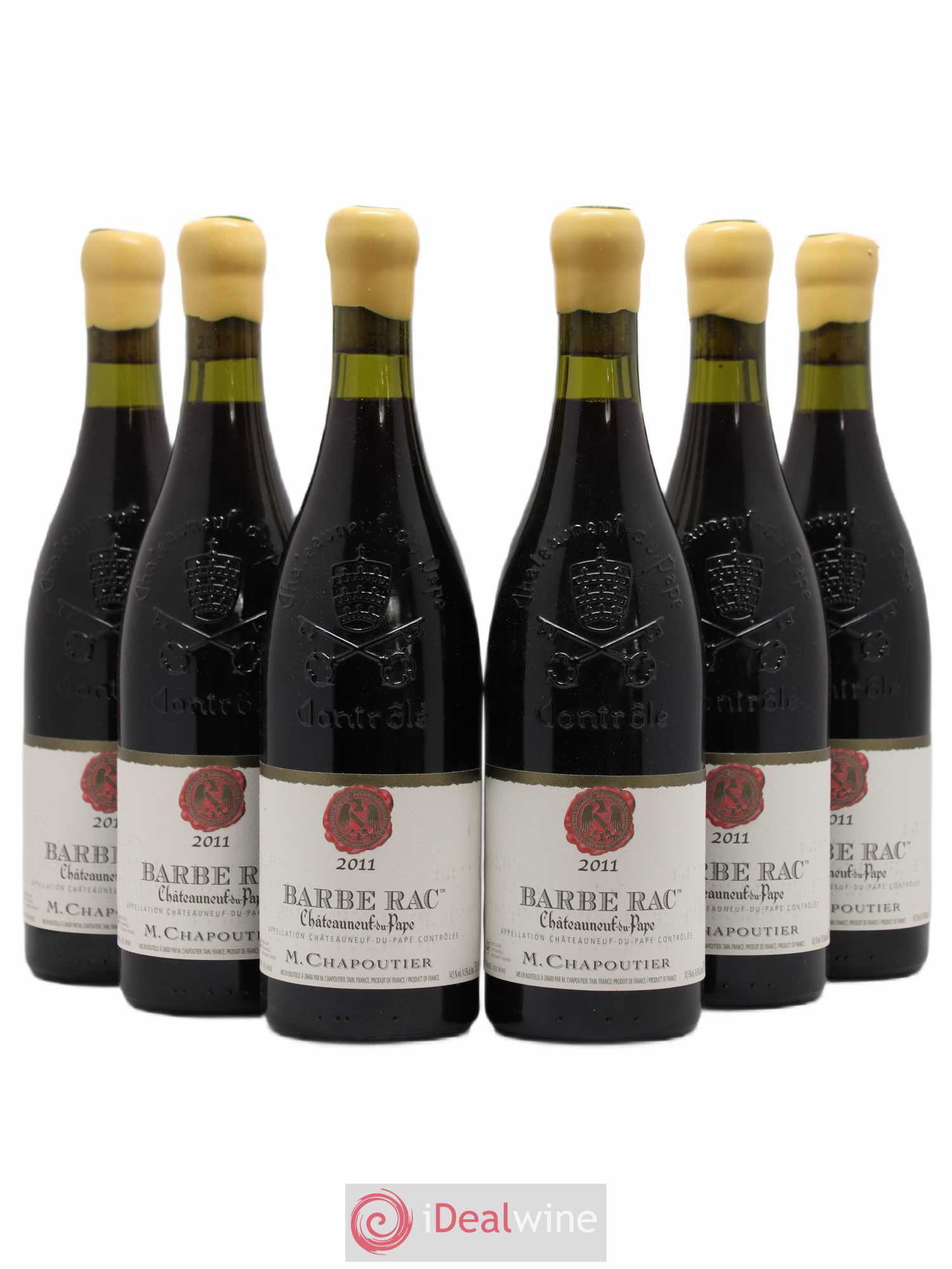 Châteauneuf-du-Pape Barbe Rac Chapoutier 2011 - Lot de 6 bouteilles - 0