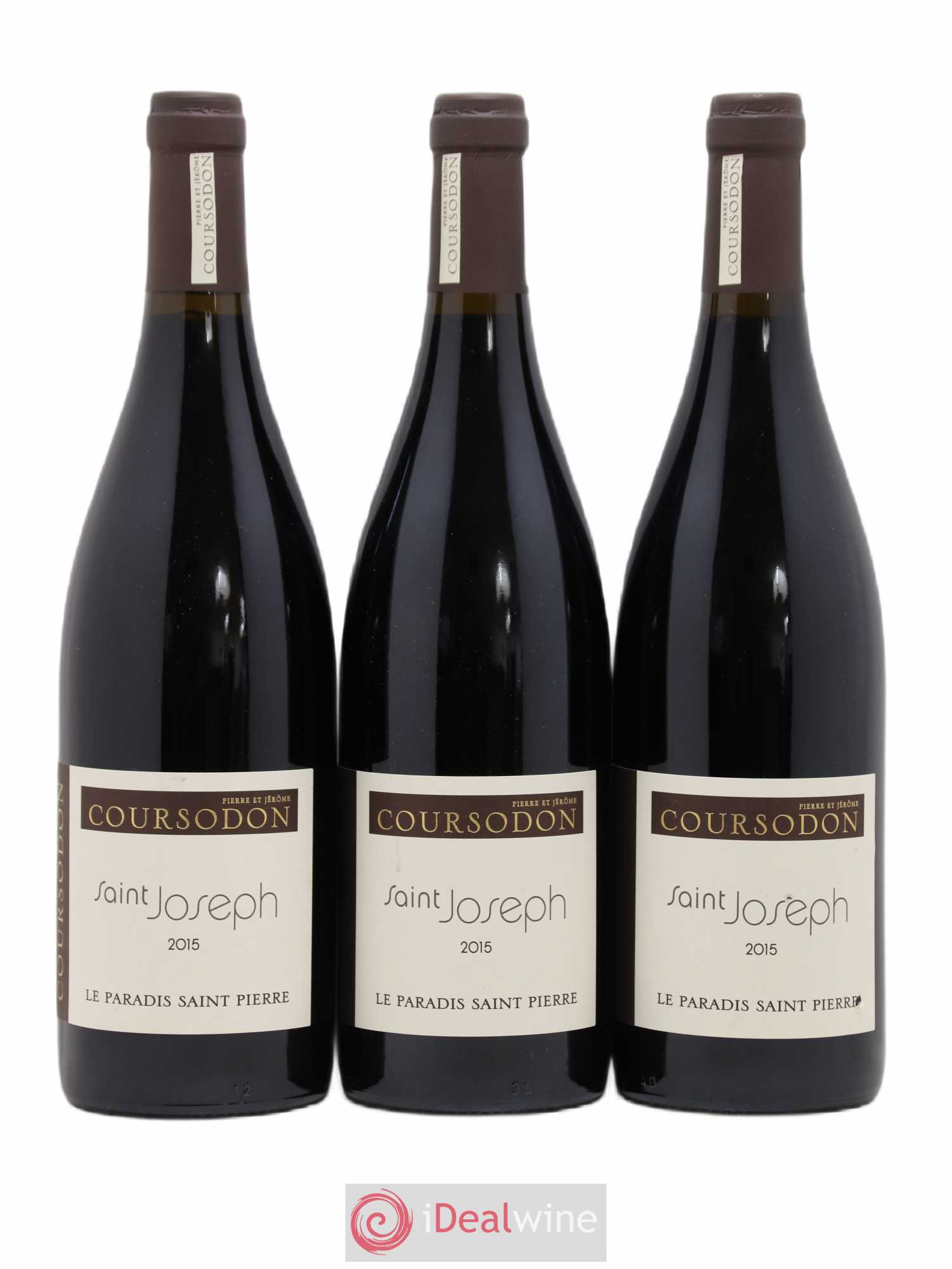 Saint-Joseph Le Paradis Saint-Pierre Pierre et Jérôme Coursodon 2015 - Lot de 3 bouteilles - 0