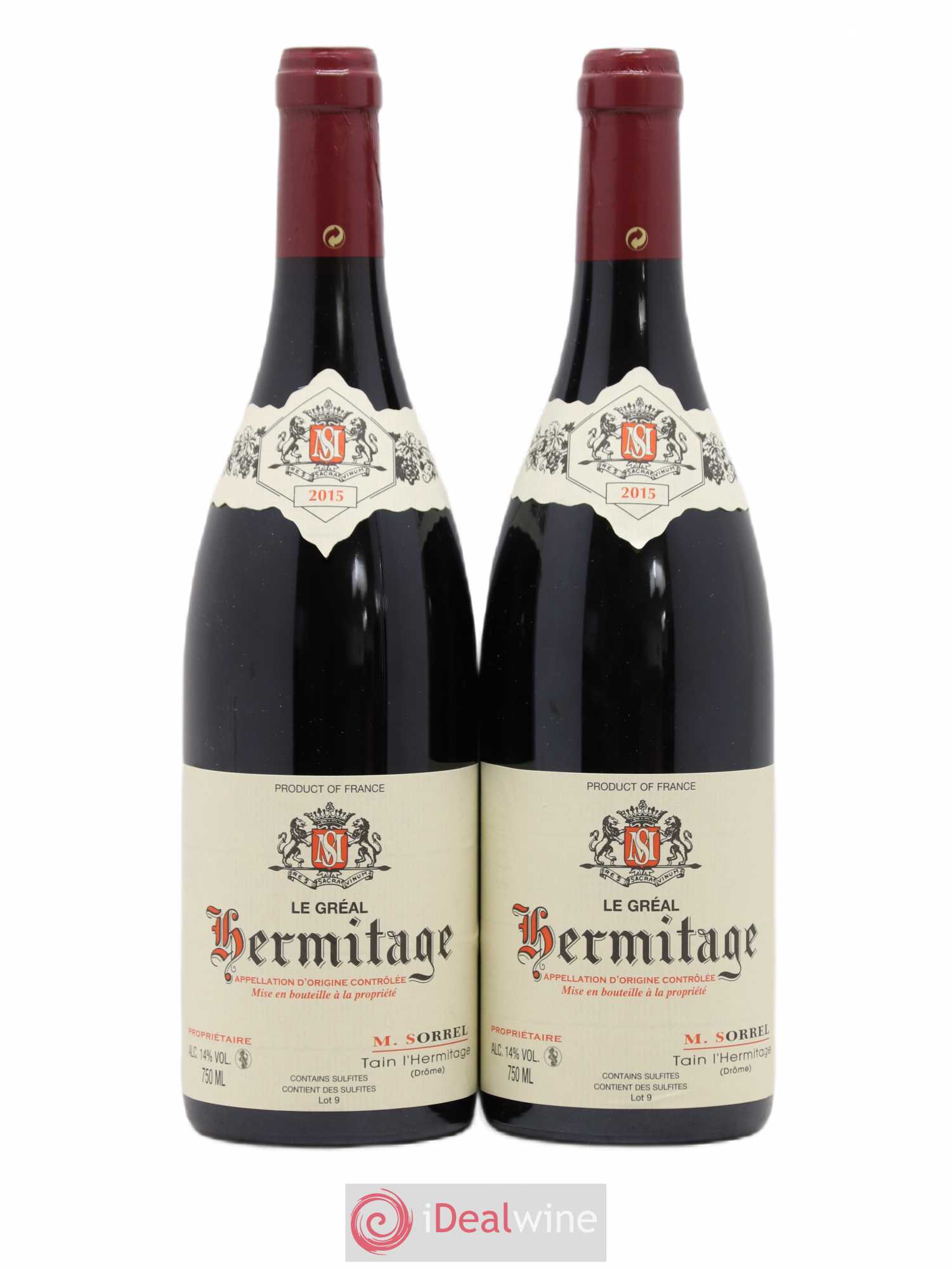Hermitage Le Gréal Marc Sorrel 2015 - Lot de 2 bouteilles - 0