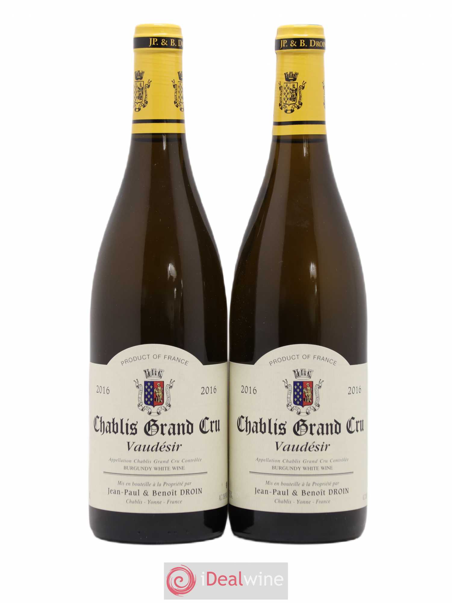 Chablis Grand Cru Vaudésir Jean-Paul & Benoît Droin (Domaine) 2016 - Lot de 2 bouteilles - 0