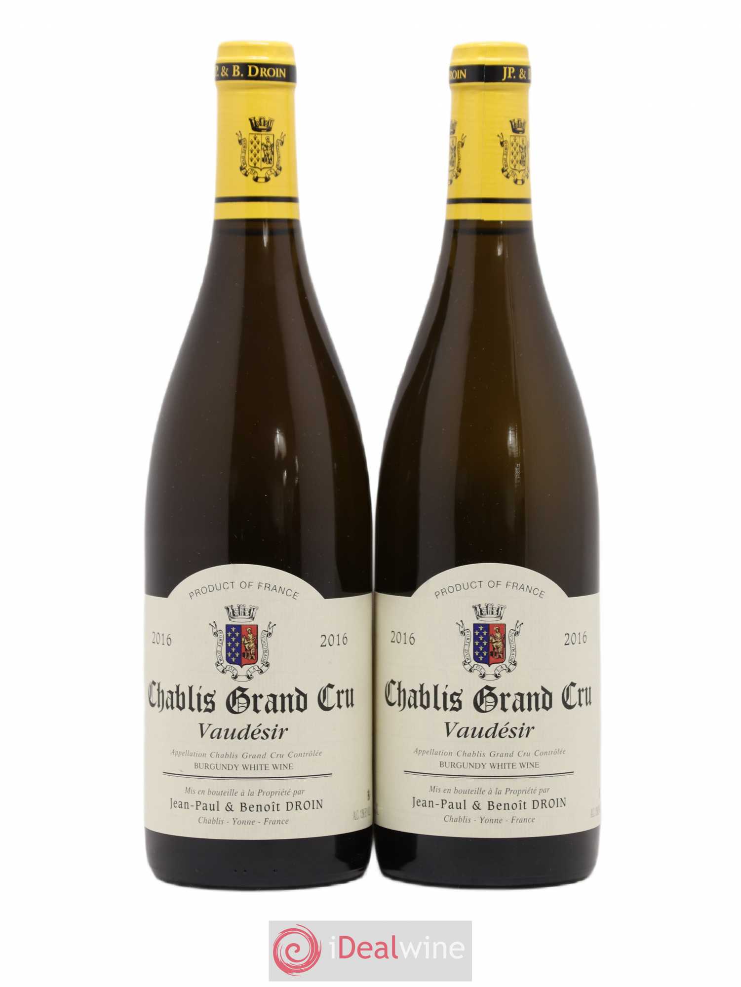 Chablis Grand Cru Vaudésir Jean-Paul & Benoît Droin (Domaine) 2016 - Lot de 2 bouteilles - 0