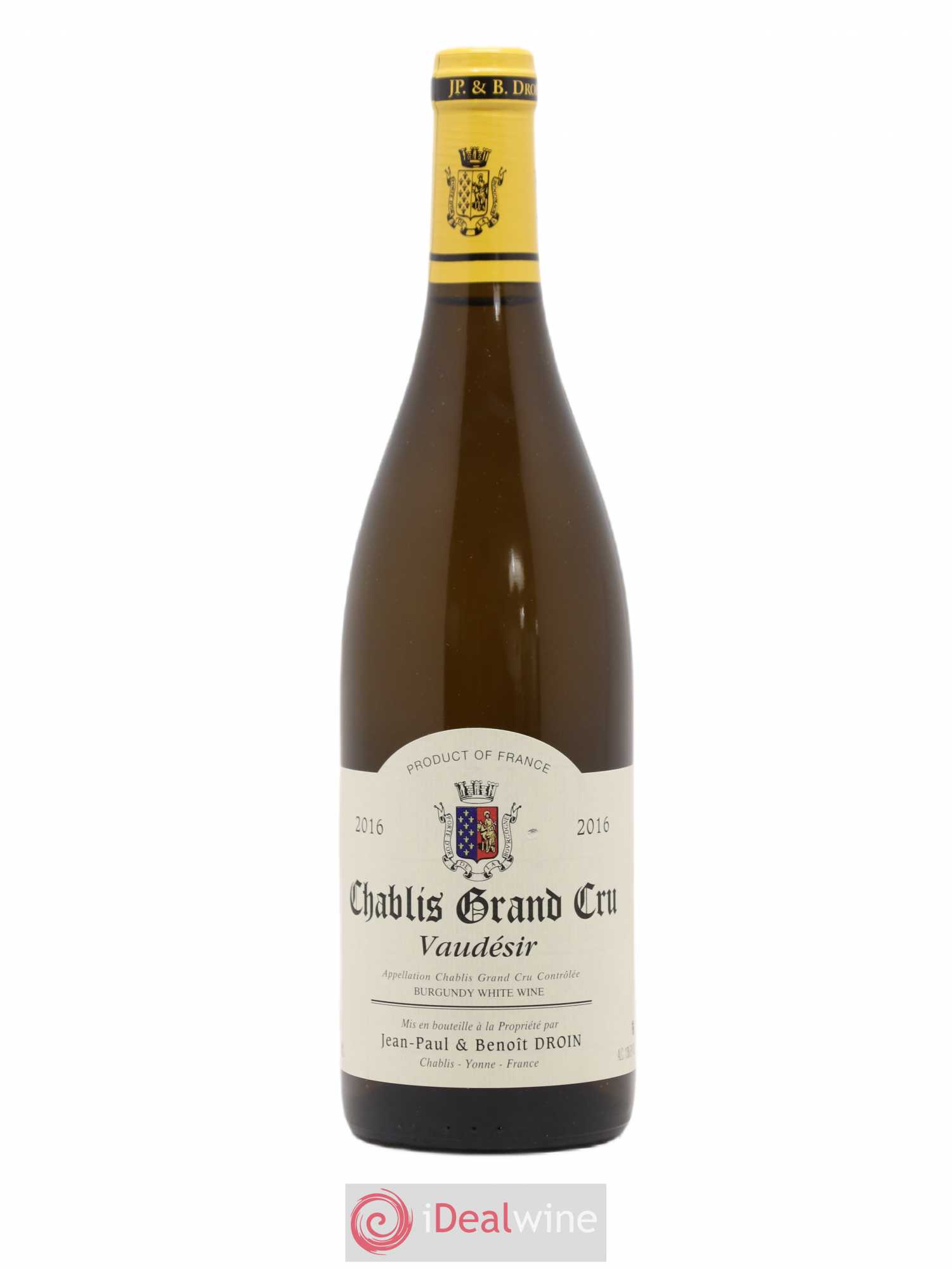 Chablis Grand Cru Vaudésir Jean-Paul & Benoît Droin (Domaine) 2016 - Lot de 1 bouteille - 0