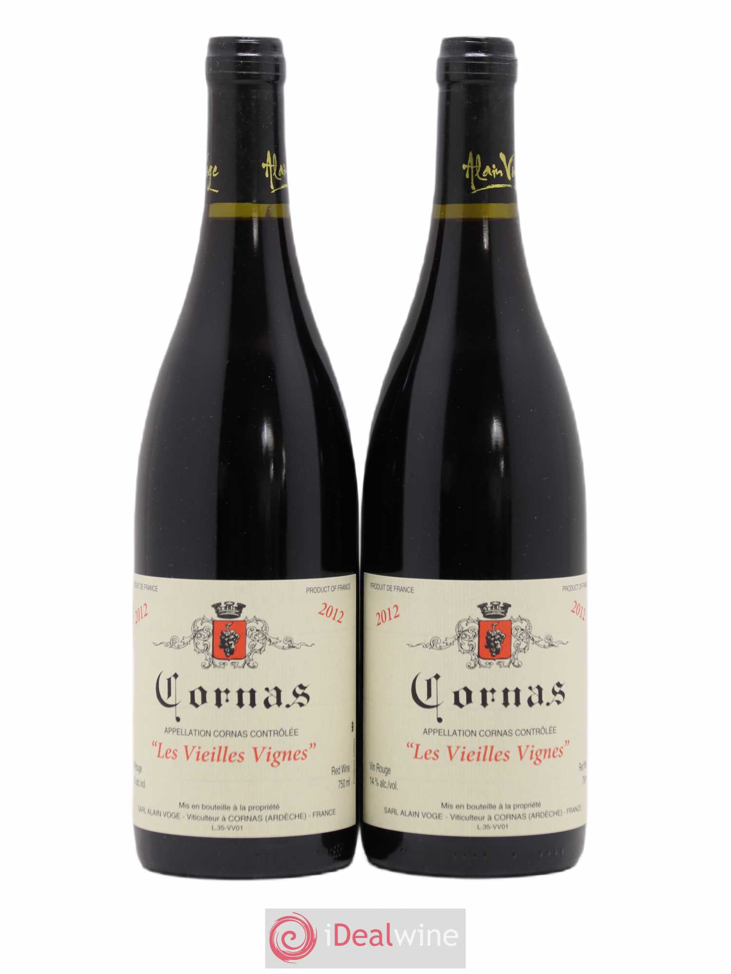 Cornas Les Vieilles Vignes Alain Voge (Domaine) 2012 - Lot de 2 bouteilles - 0