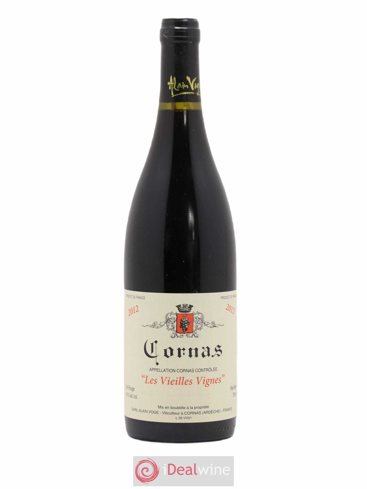 Cornas Les Vieilles Vignes Alain Voge (Domaine) 2012 - Lot de 1 bouteille - 0