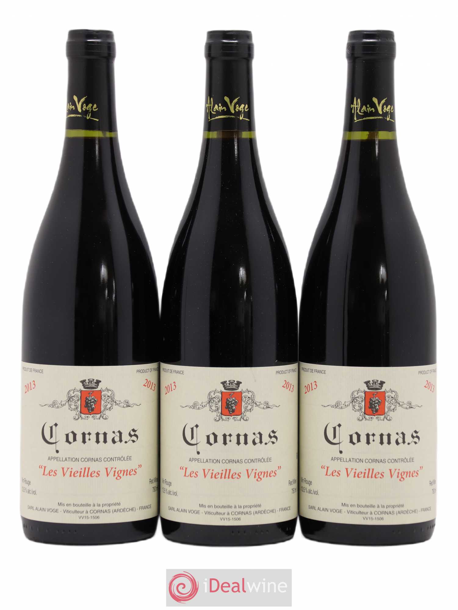 Cornas Les Vieilles Vignes Alain Voge (Domaine) 2013 - Lot de 3 bouteilles - 0