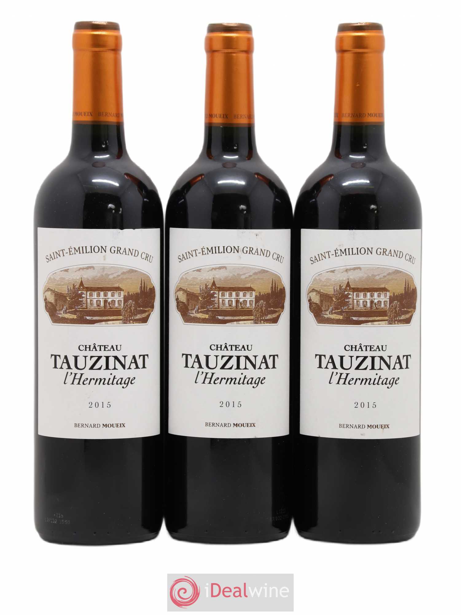 Château Tauzinat-l'Hermitage (sans prix de réserve) 2015 - Lot de 3 bouteilles - 0