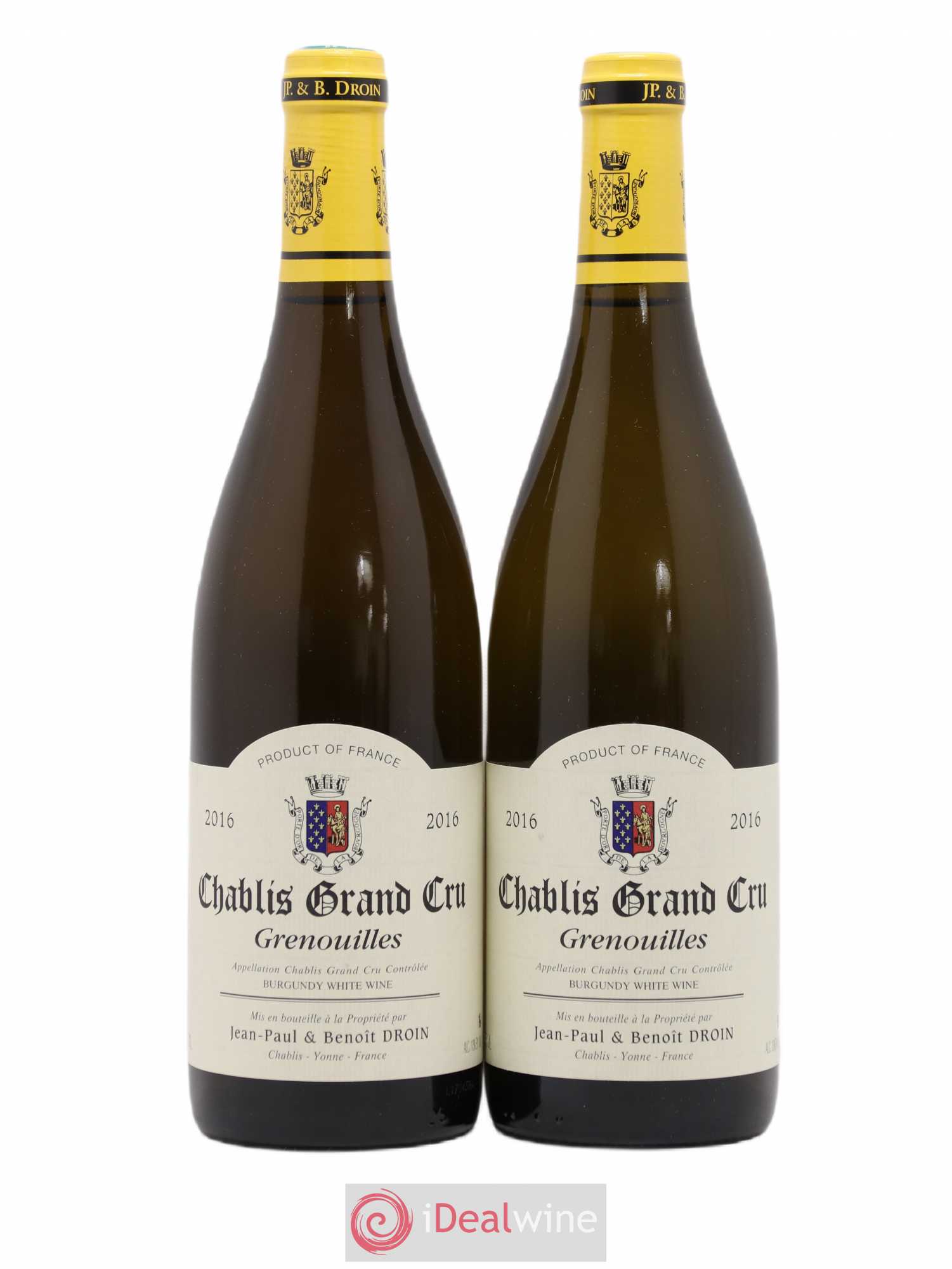 Chablis Grand Cru Grenouilles Jean-Paul & Benoît Droin (Domaine) 2016 - Lot de 2 bouteilles - 0