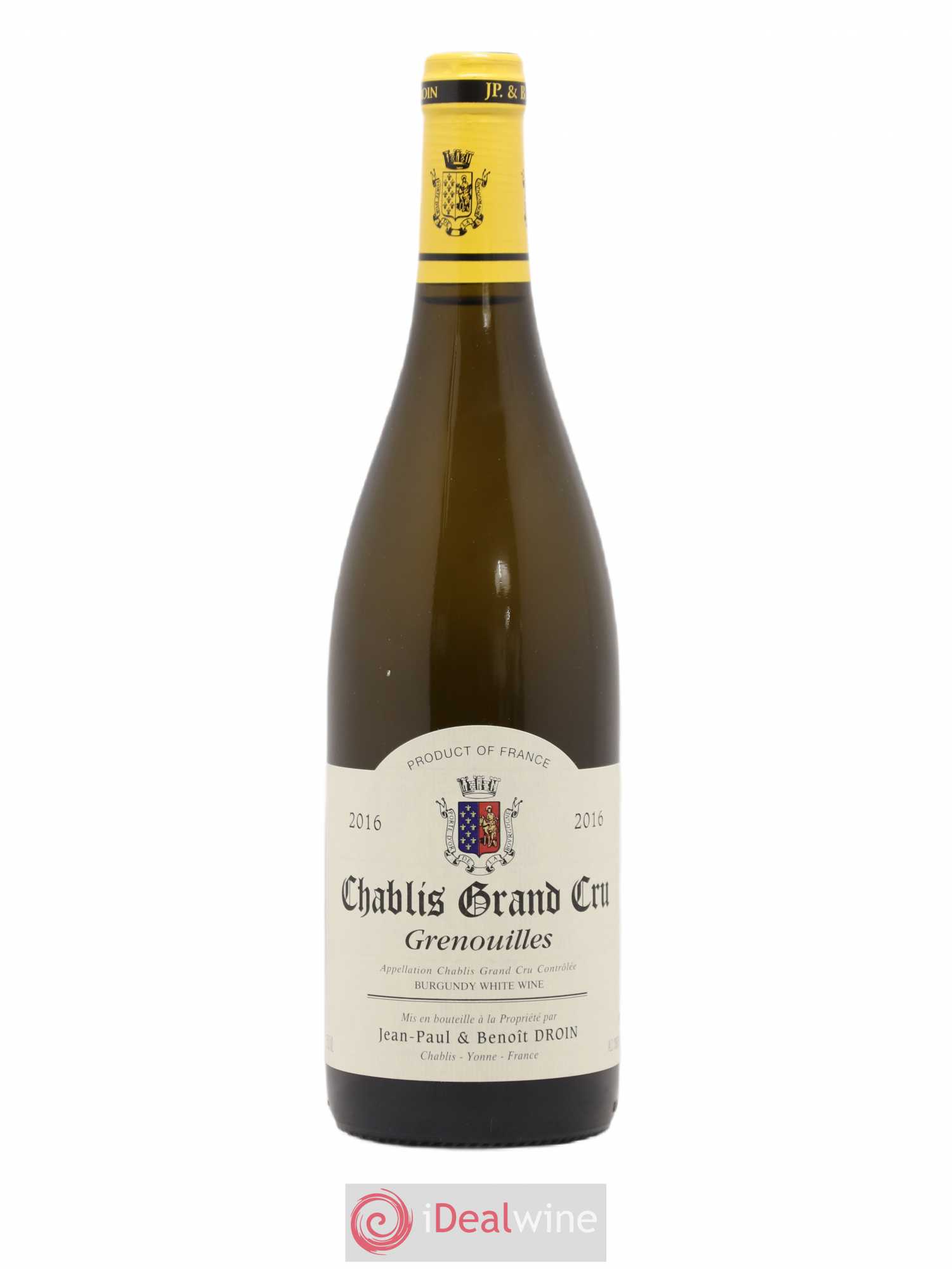 Chablis Grand Cru Grenouilles Jean-Paul & Benoît Droin (Domaine) 2016 - Lot de 1 bouteille - 0