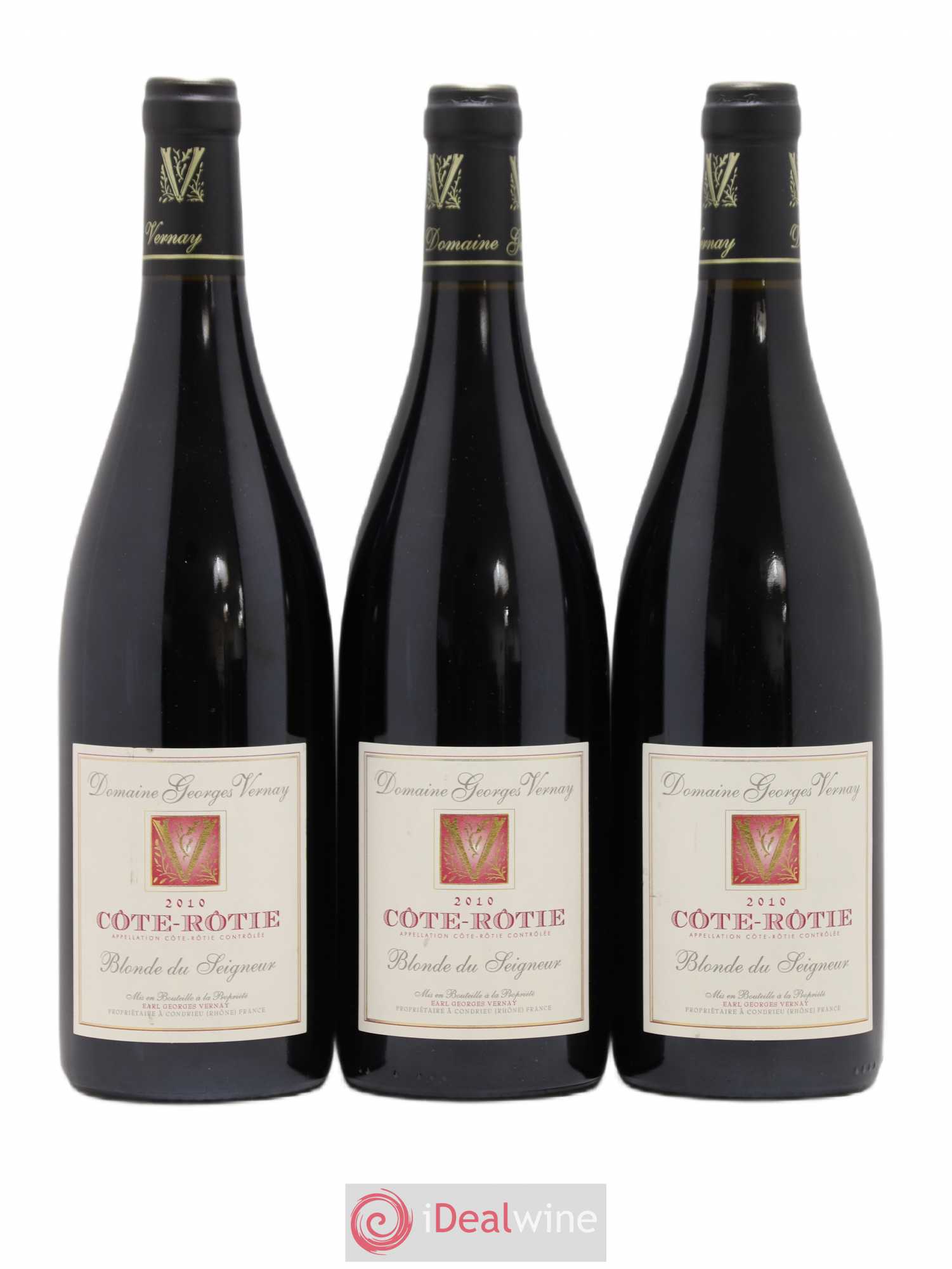 Côte-Rôtie Blonde du Seigneur Georges Vernay 2010 - Lot de 3 bouteilles - 0