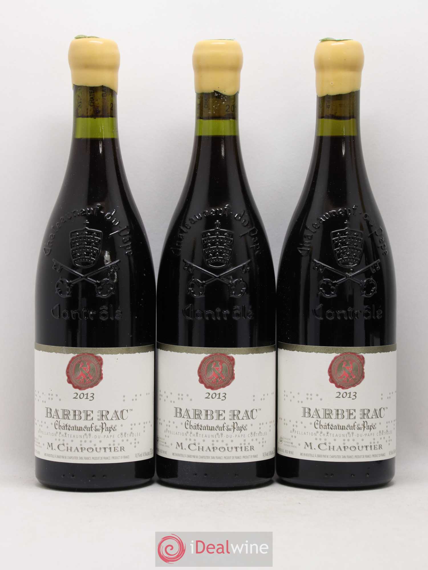 Châteauneuf-du-Pape Barbe Rac Chapoutier 2013 - Lot de 6 bouteilles - 1
