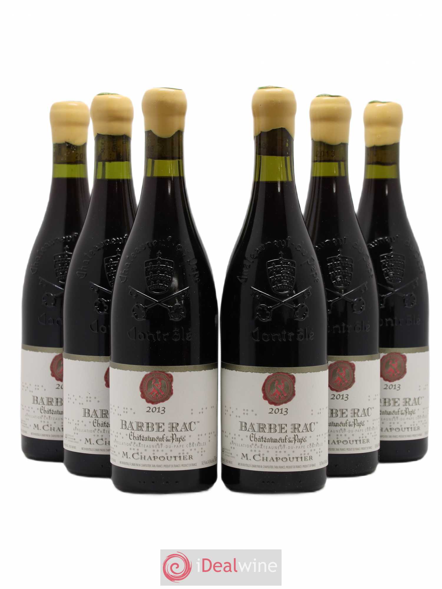 Châteauneuf-du-Pape Barbe Rac Chapoutier 2013 - Lot de 6 bouteilles - 0