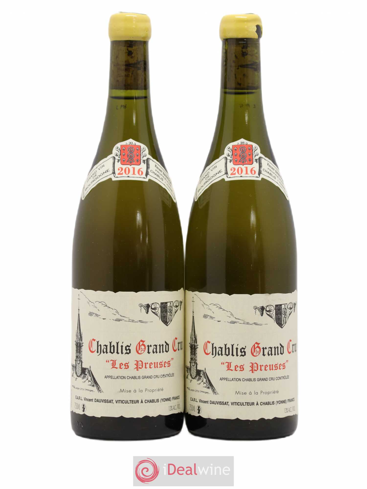 Chablis Grand Cru Les Preuses Vincent Dauvissat (Domaine) 2016 - Lot de 2 bouteilles - 0