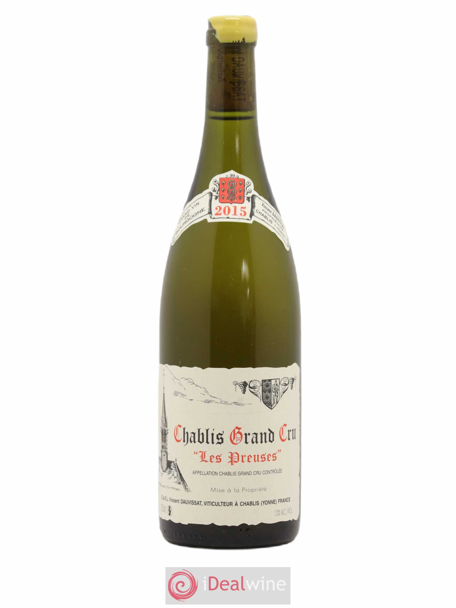 Chablis Grand Cru Les Preuses Vincent Dauvissat (Domaine) 2015 - Lot de 1 bouteille - 0