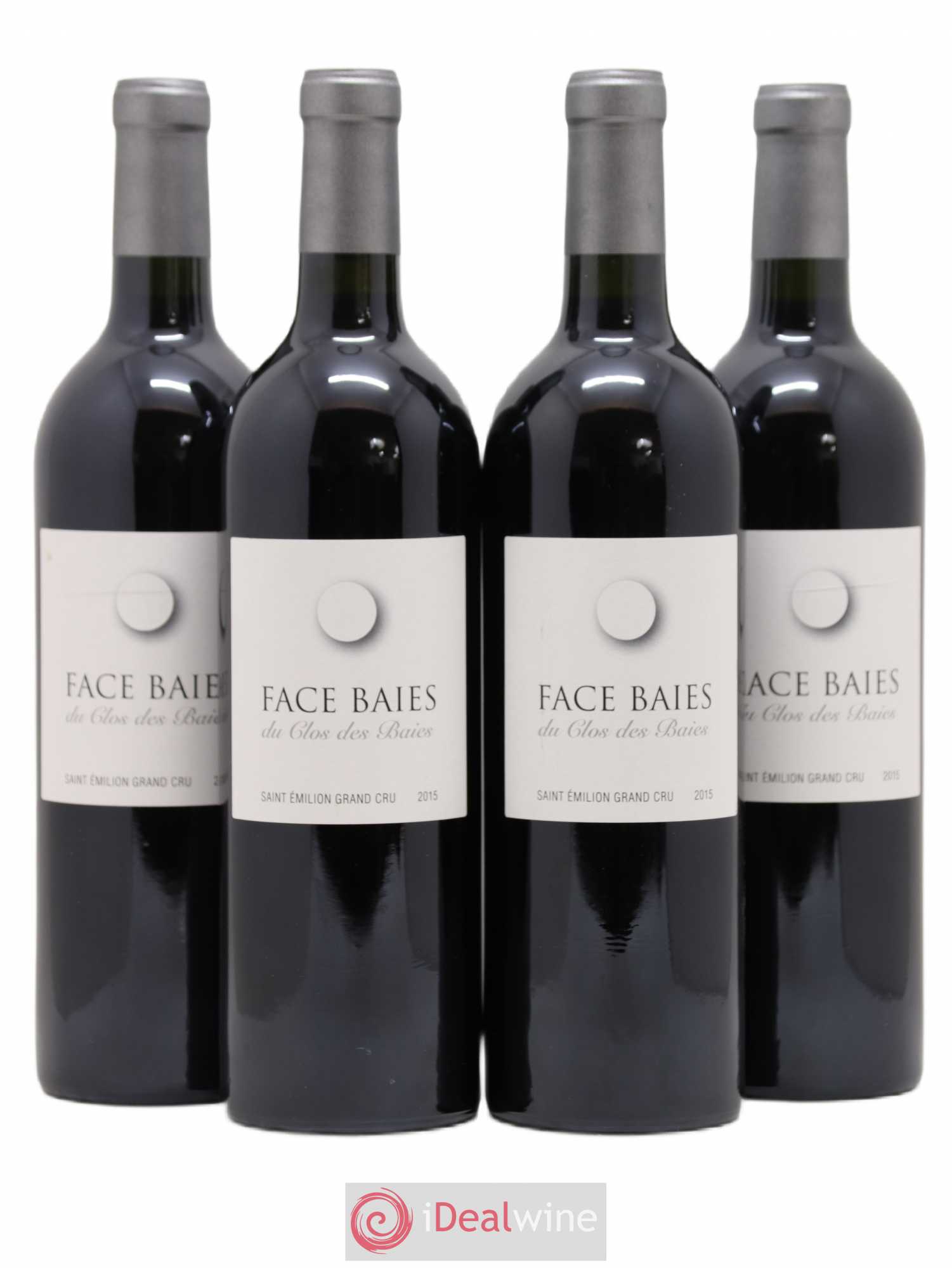 Saint-Émilion Grand Cru Face Baies (sans prix de réserve) 2015 - Posten von 4 Flaschen - 0