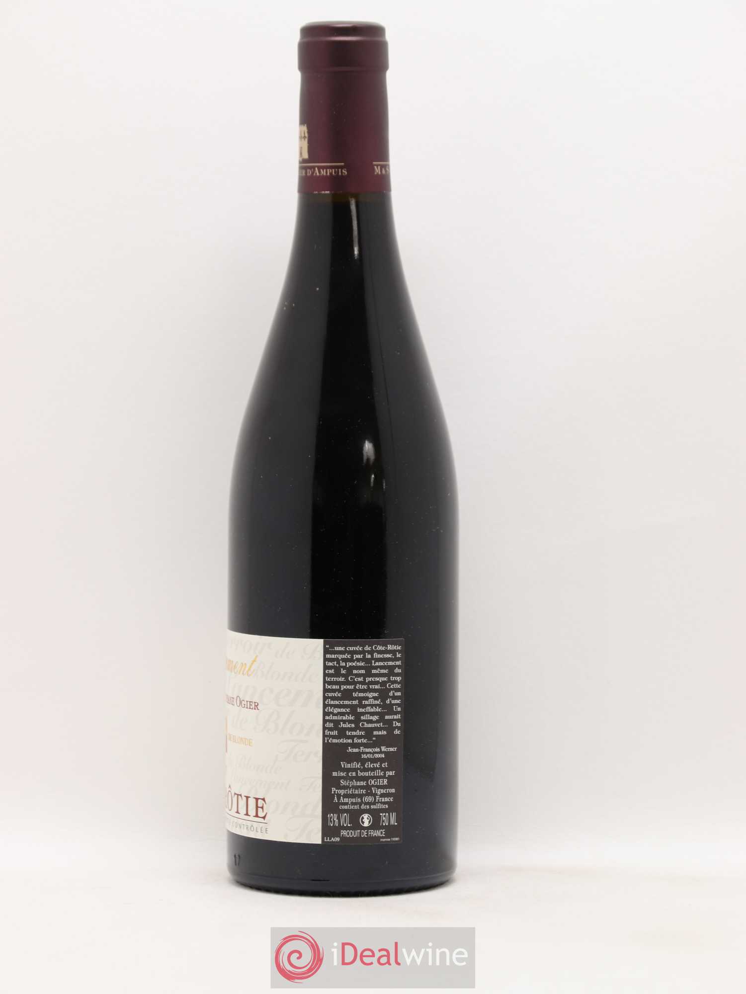 Côte-Rôtie Lancement Stéphane Ogier 2009 - Lot de 1 bouteille - 1