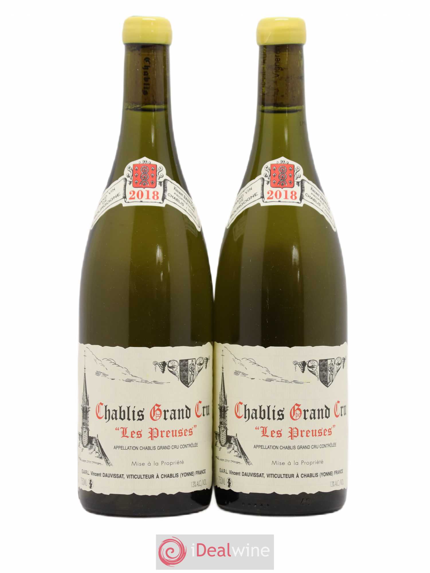Chablis Grand Cru Les Preuses Vincent Dauvissat (Domaine) 2018 - Lot de 2 bouteilles - 0