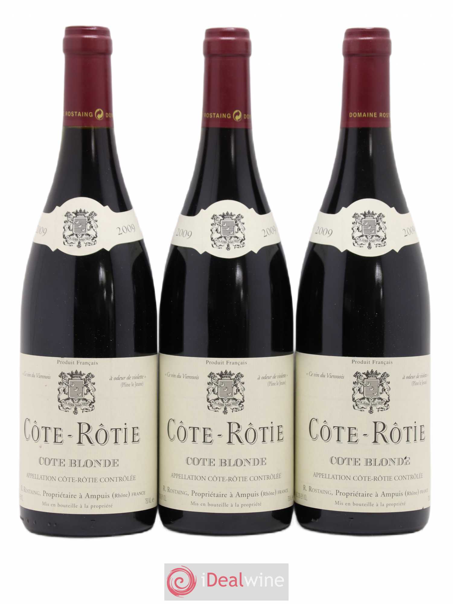 Côte-Rôtie Côte Blonde René Rostaing 2009 - Posten von 3 Flaschen - 0