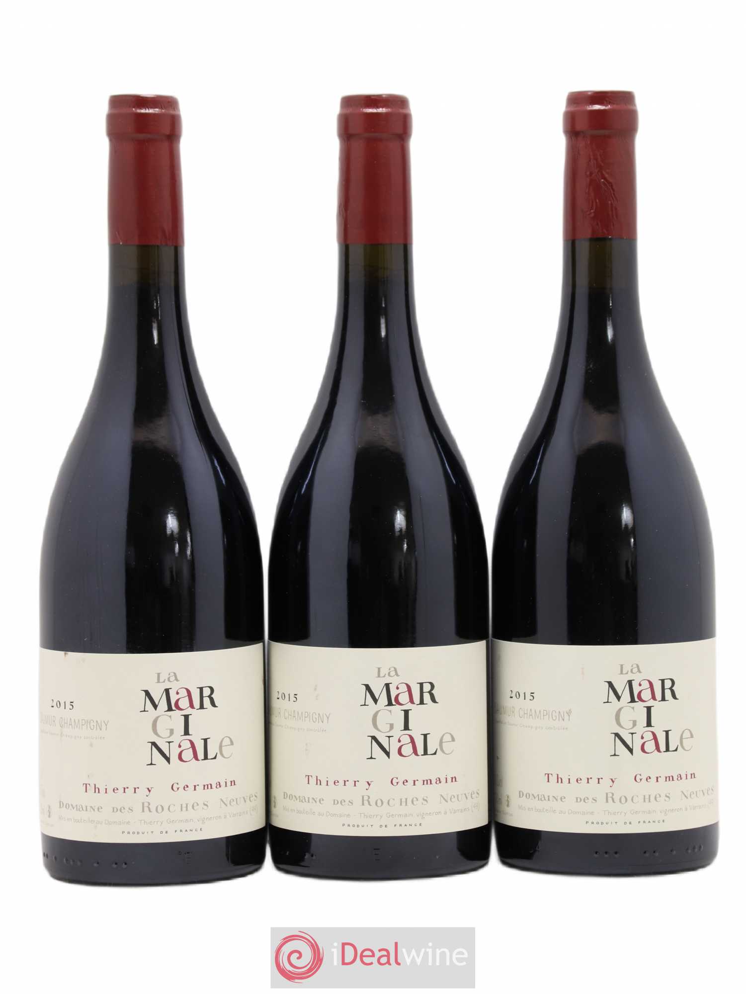 Saumur-Champigny La Marginale Domaine des Roches Neuves - Thierry Germain 2015 - Lot de 3 bouteilles - 0