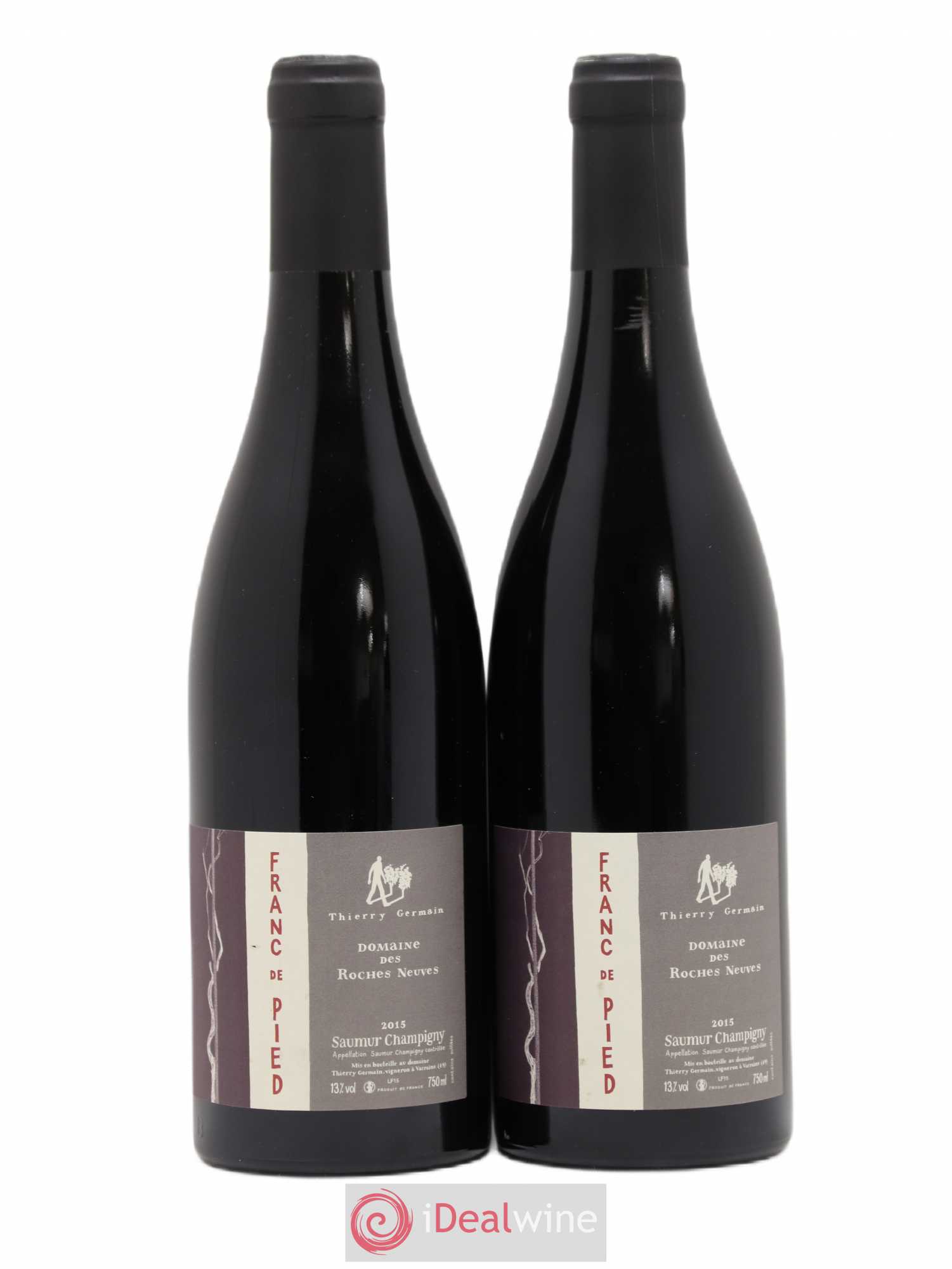 Saumur-Champigny Franc de pied Domaine des Roches Neuves - Thierry Germain 2015 - Lot de 2 bouteilles - 0