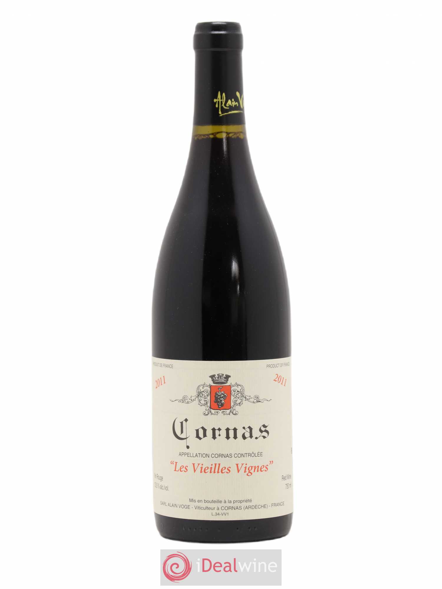Cornas Les Vieilles Vignes Alain Voge (Domaine) 2011 - Lot de 1 bouteille - 0