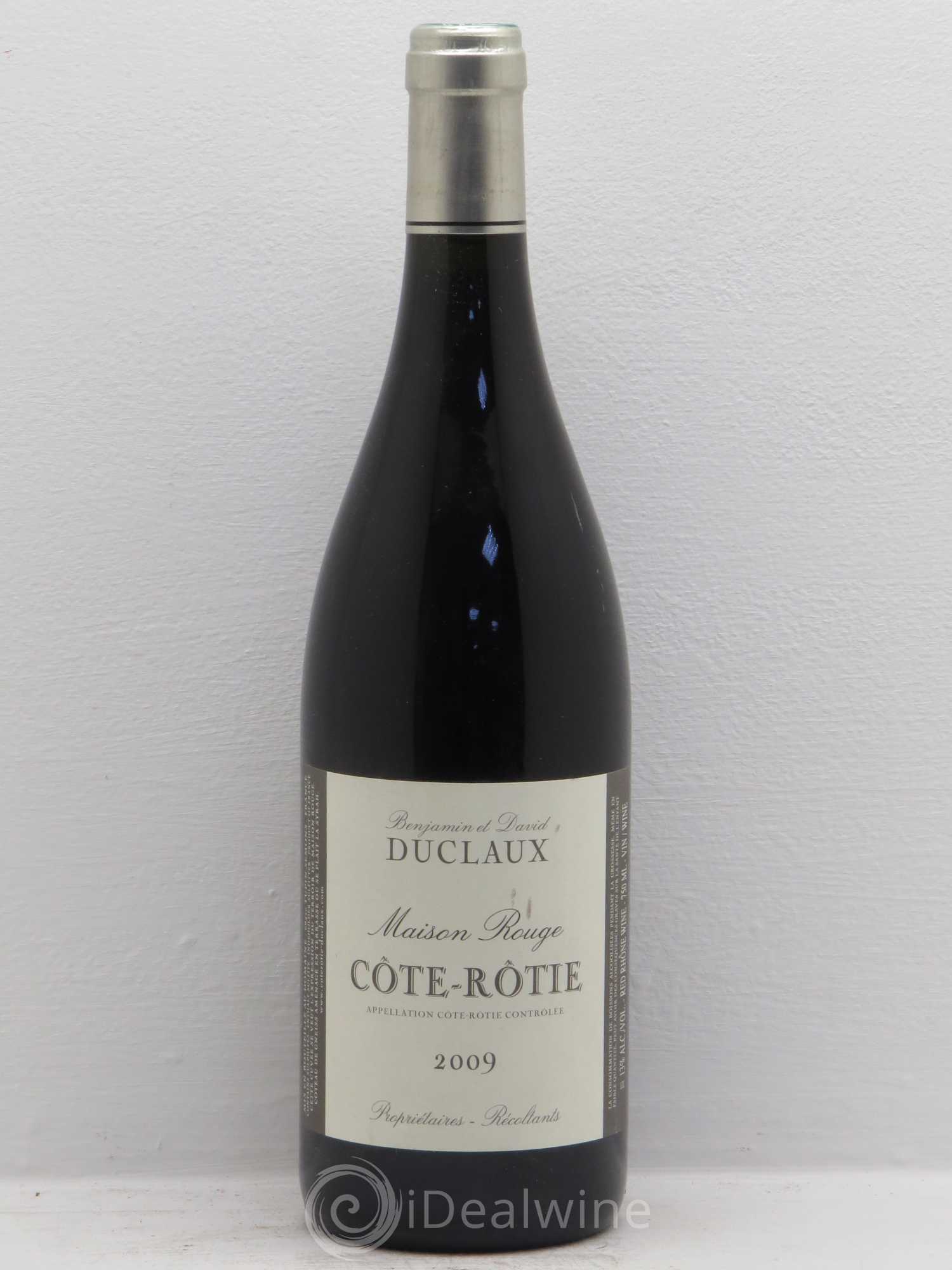 Côte-Rôtie Maison Rouge Domaine Duclaux 2009 - Lot de 1 bouteille - 0