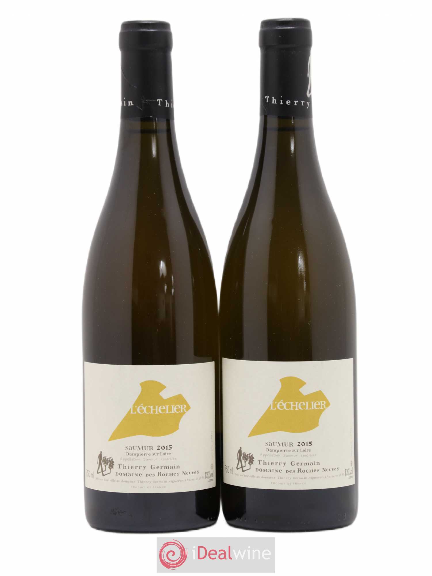 Saumur l'Echelier Domaine des Roches Neuves - Thierry Germain 2015 - Lot de 2 bouteilles - 0
