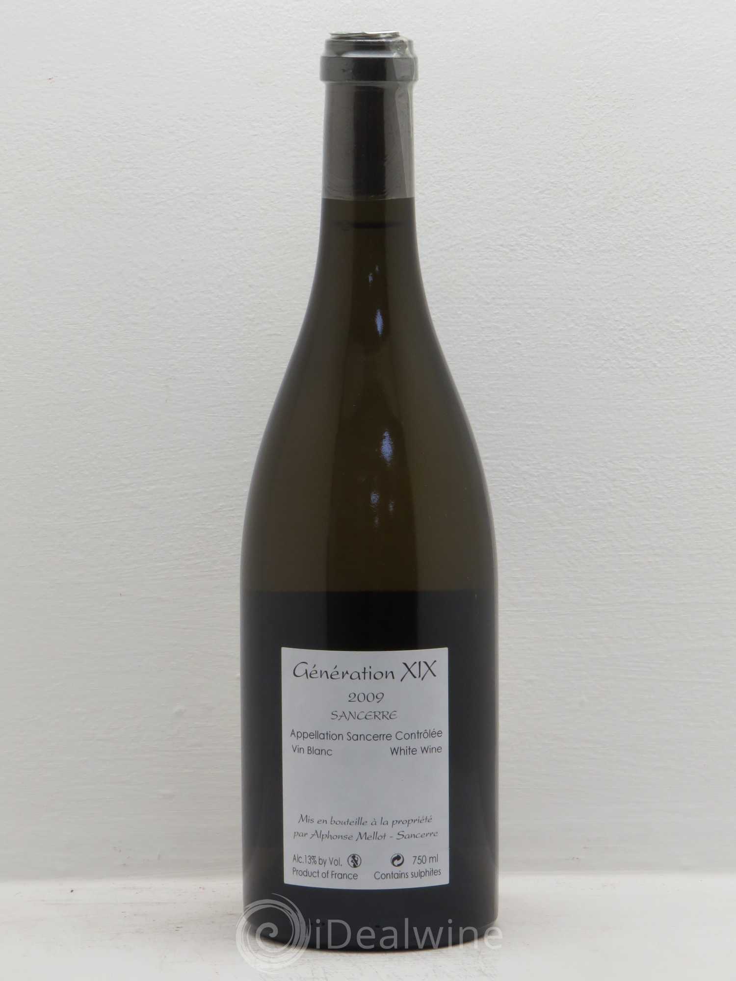 Sancerre Génération XIX Alphonse Mellot 2009 - Lot de 1 bouteille - 1