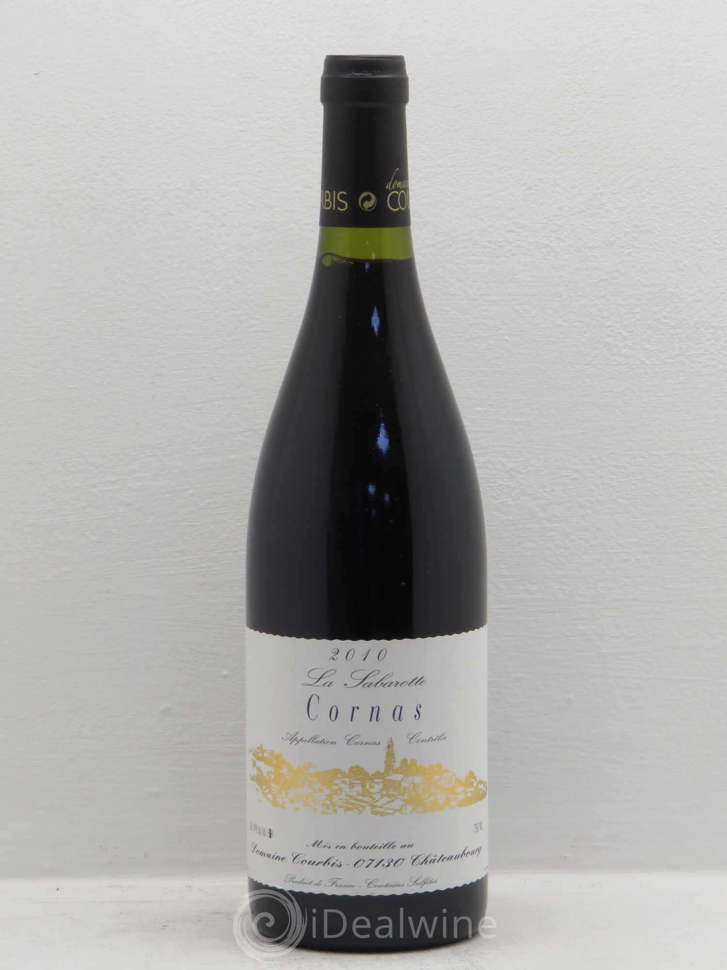 Cornas La Sabarotte Courbis 2010 - Lot de 1 bouteille - 0