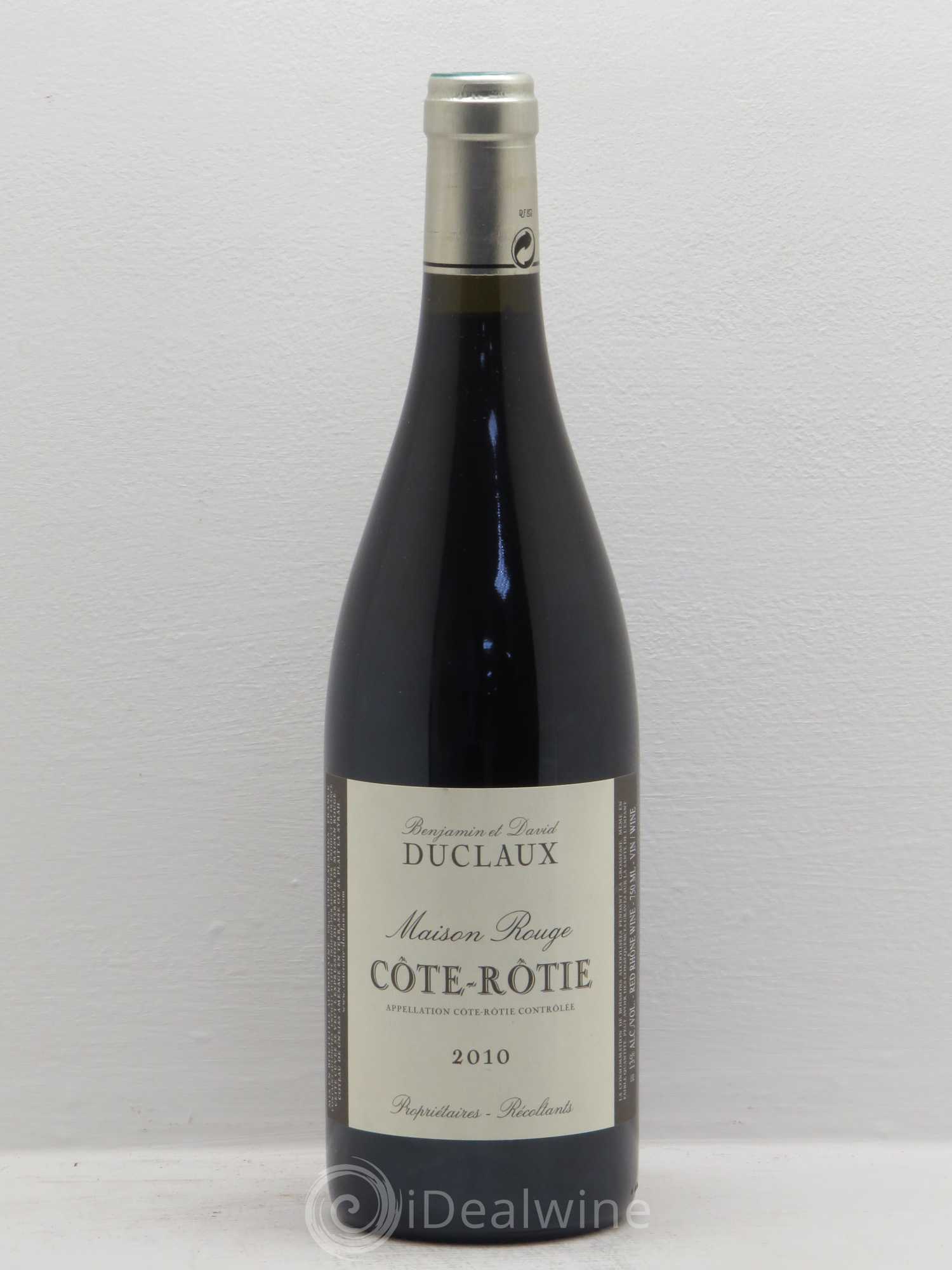 Côte-Rôtie Maison Rouge Domaine Duclaux 2010 - Lot de 6 bouteilles - 0