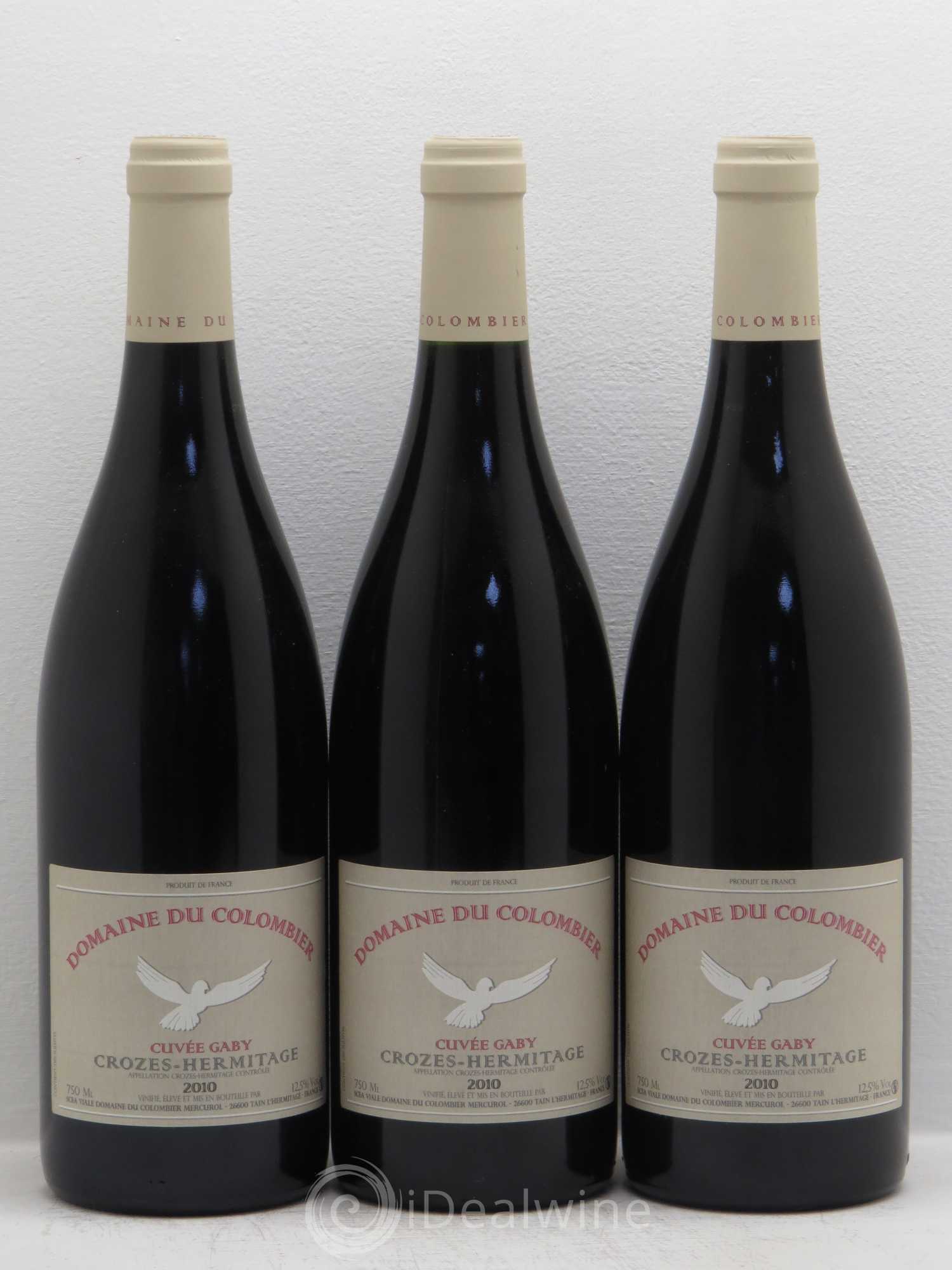 Crozes-Hermitage Cuvée Gaby Colombier (Domaine du) 2010 - Lot de 3 bouteilles - 0