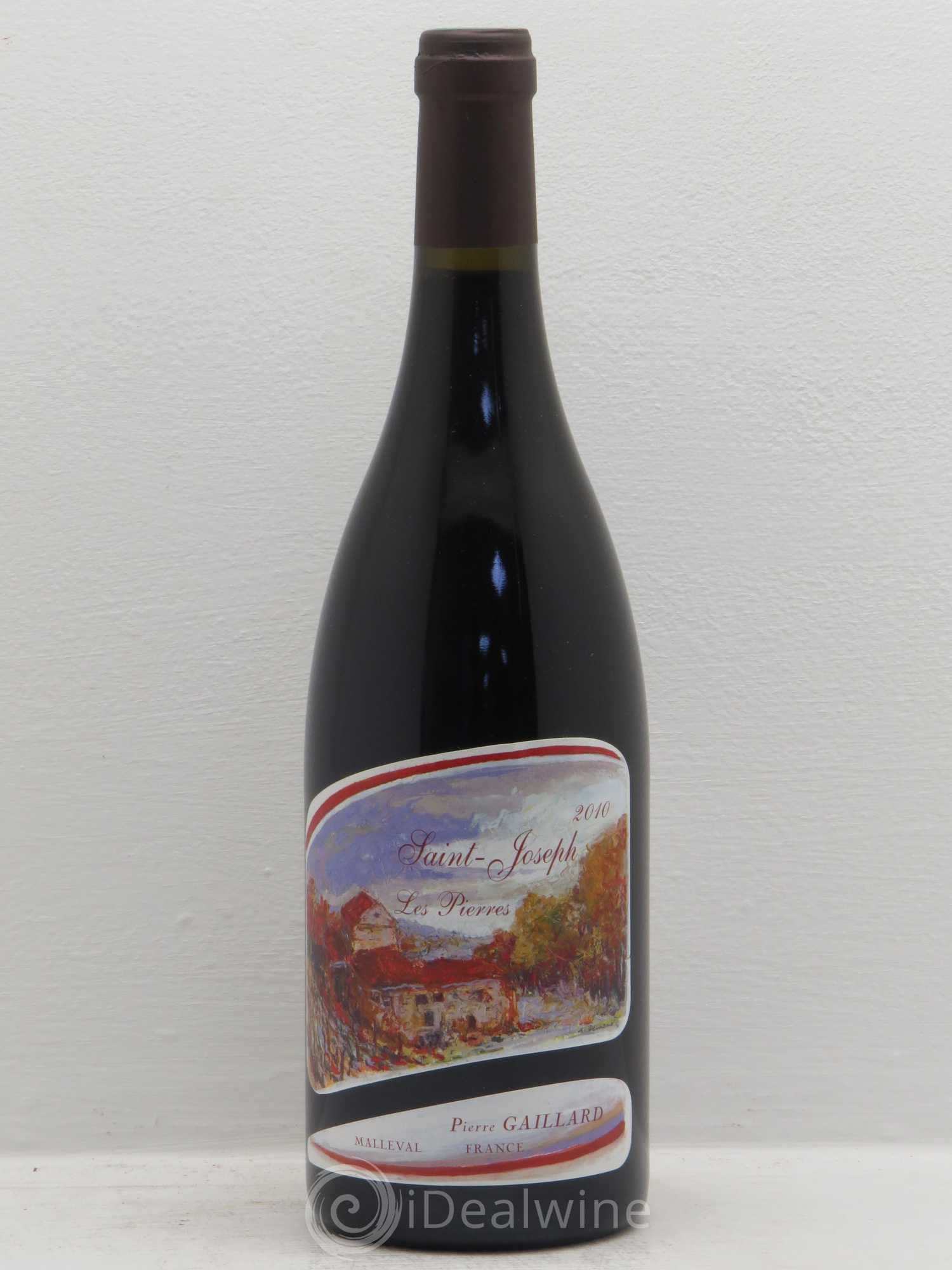 Saint-Joseph Les pierres domaine Pierre Gaillard 2010 - Posten von 6 Flaschen - 0