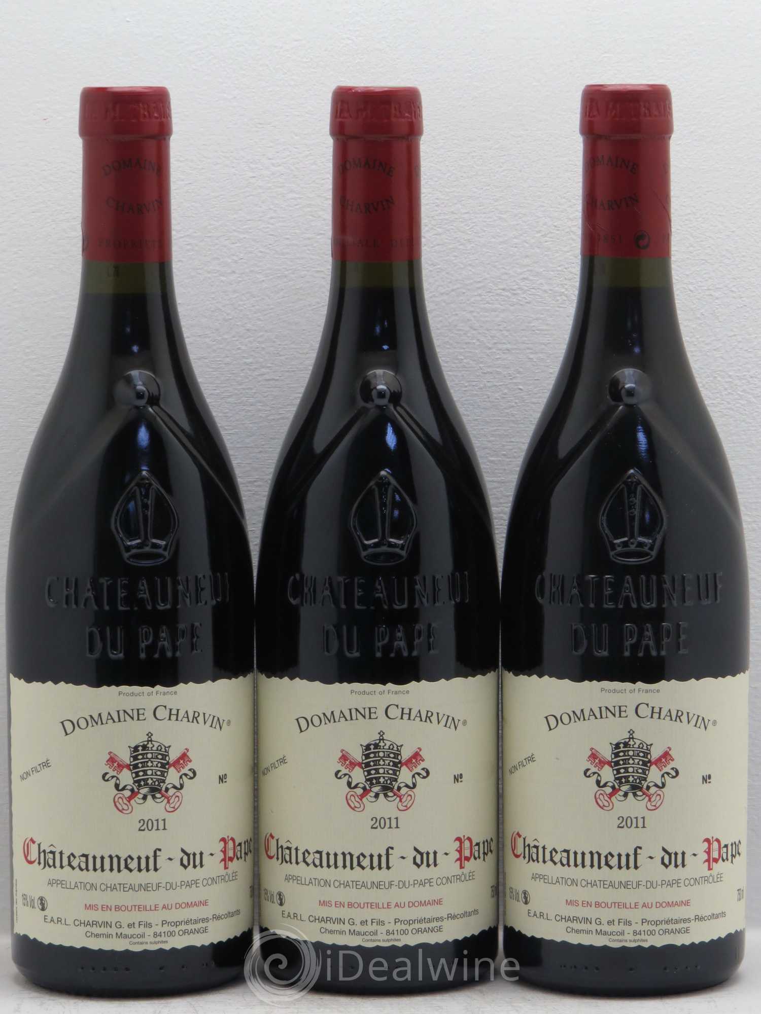 Châteauneuf-du-Pape Charvin (Domaine) 2011 - Lot de 3 bouteilles - 0