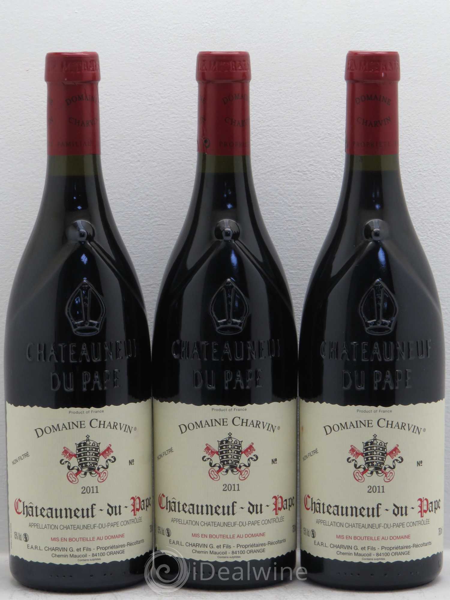 Châteauneuf-du-Pape Charvin (Domaine) 2011 - Lot de 3 bouteilles - 0