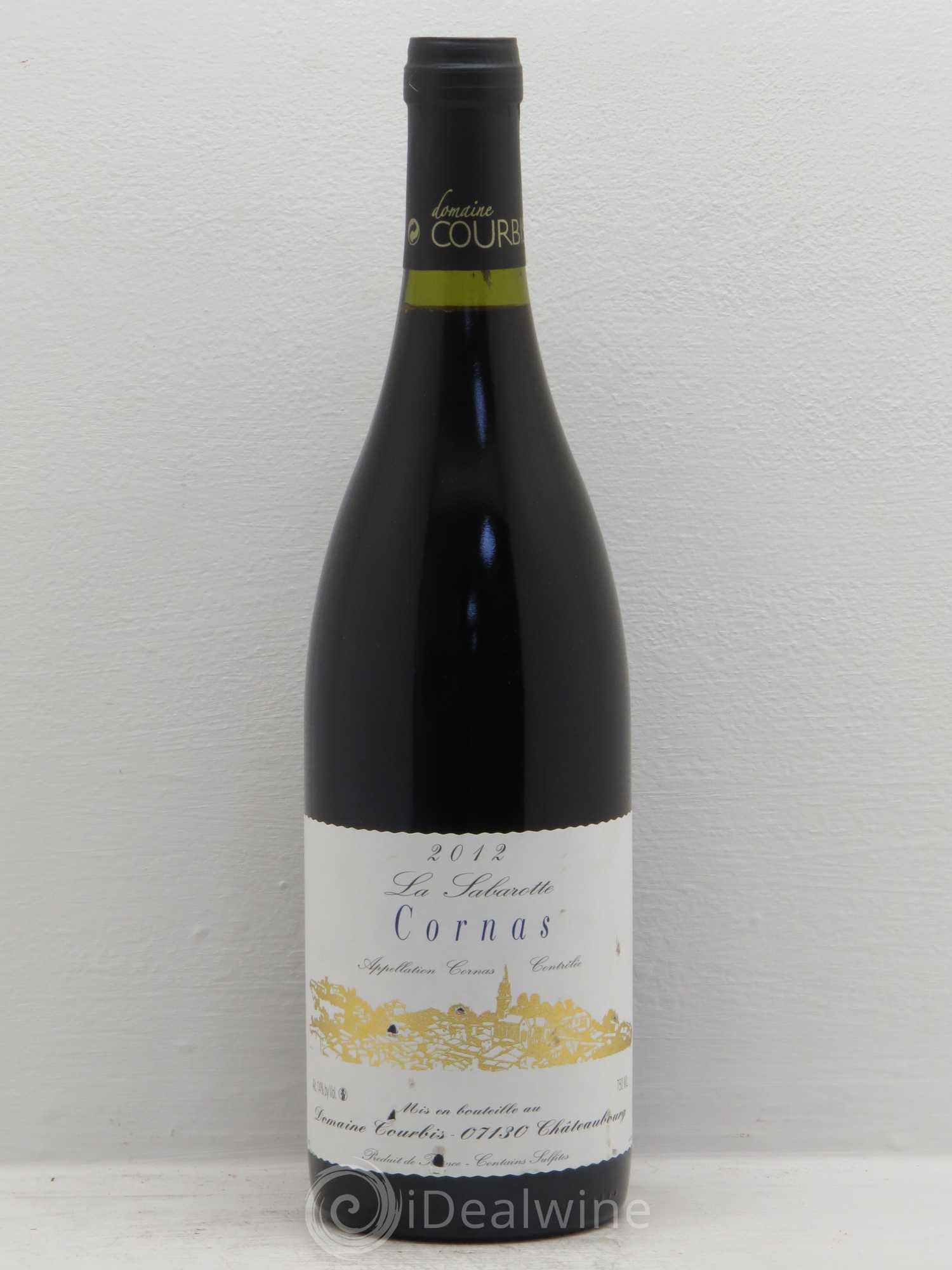 Cornas La Sabarotte Courbis 2012 - Lot de 6 bouteilles - 0